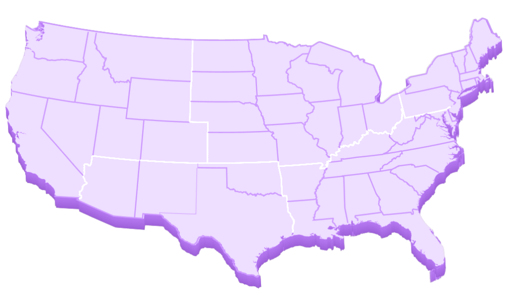 Us map color 3 all