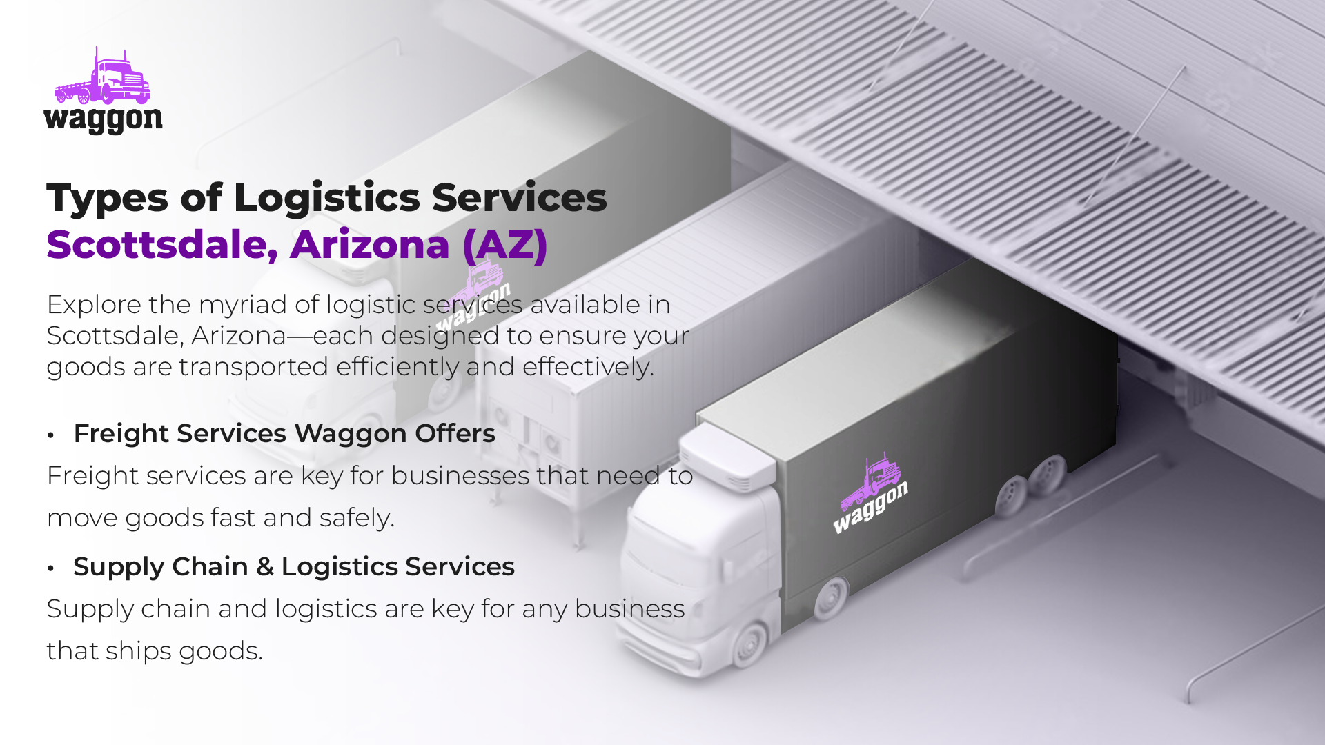 Types of Logistics Services in Scottsdale, Arizona (AZ)