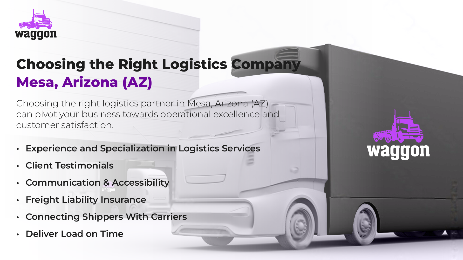 Choosing the Right Logistics Company in Mesa, Arizona (AZ)