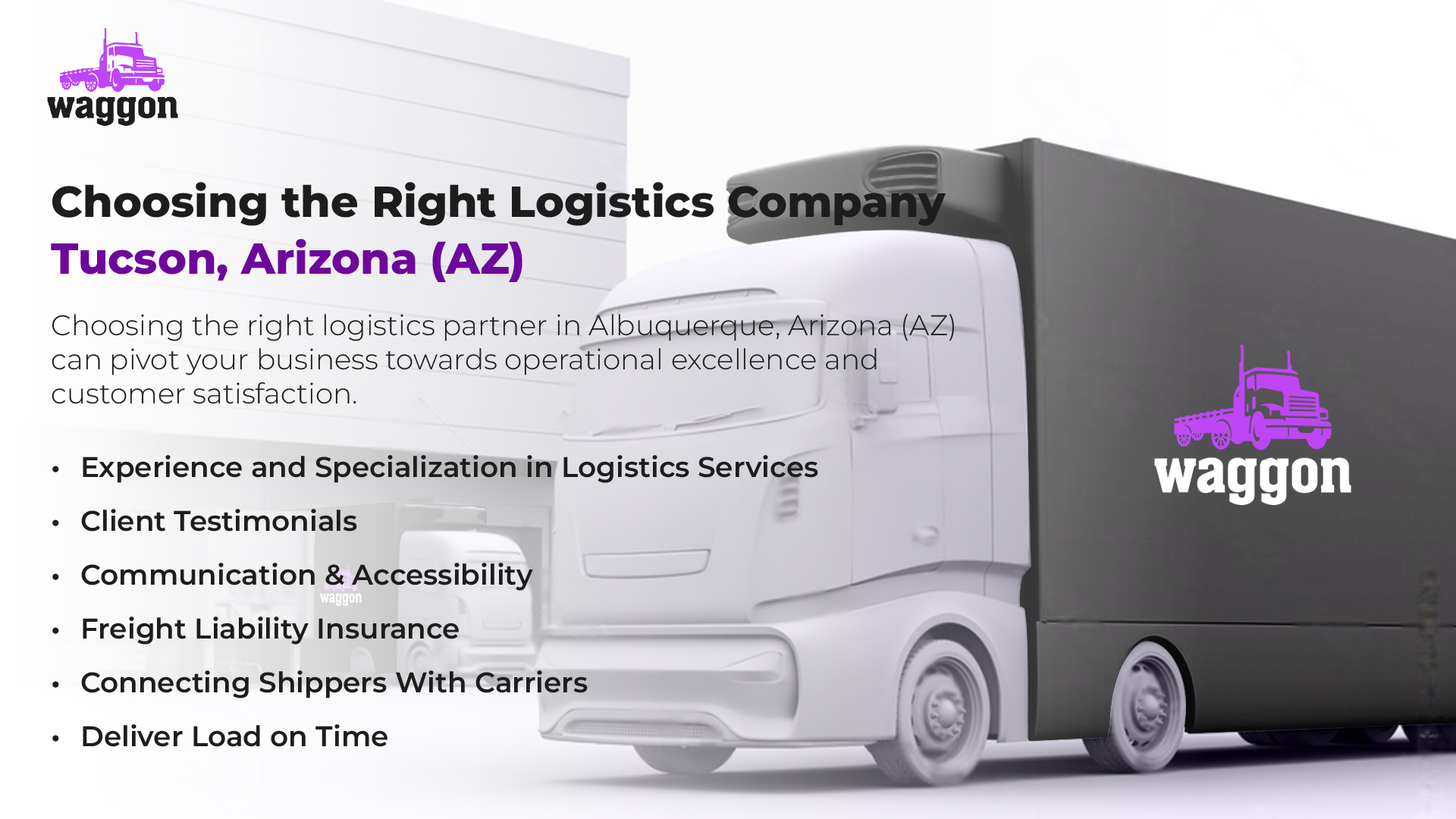 Choosing the Right Logistics Company in Tucson, Arizona (AZ)