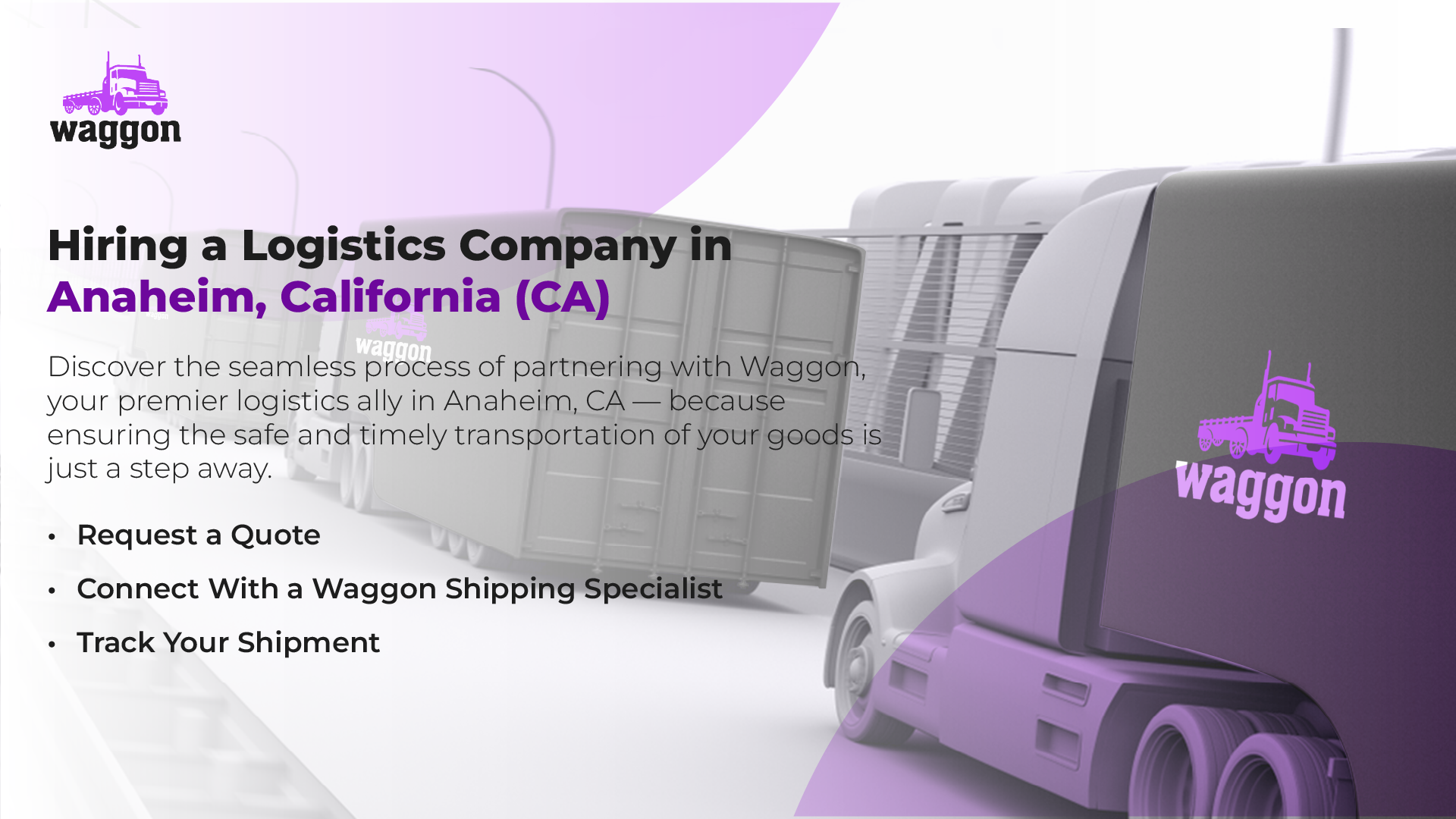 Hiring A Logistics Company in Anaheim, California (CA)