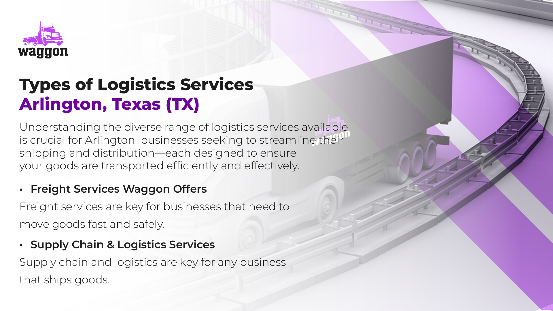 Types of Logistics Services in Arlington, Texas (TX)