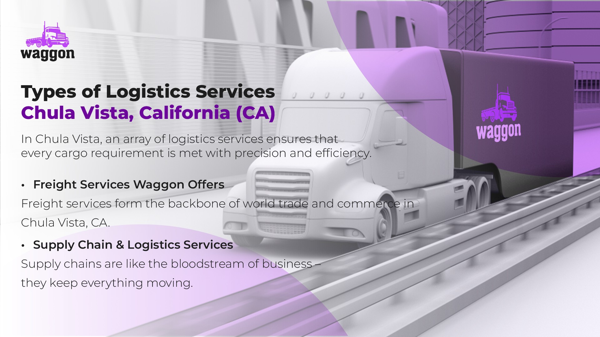 Types of Logistics Services in Chula Vista, California (CA)