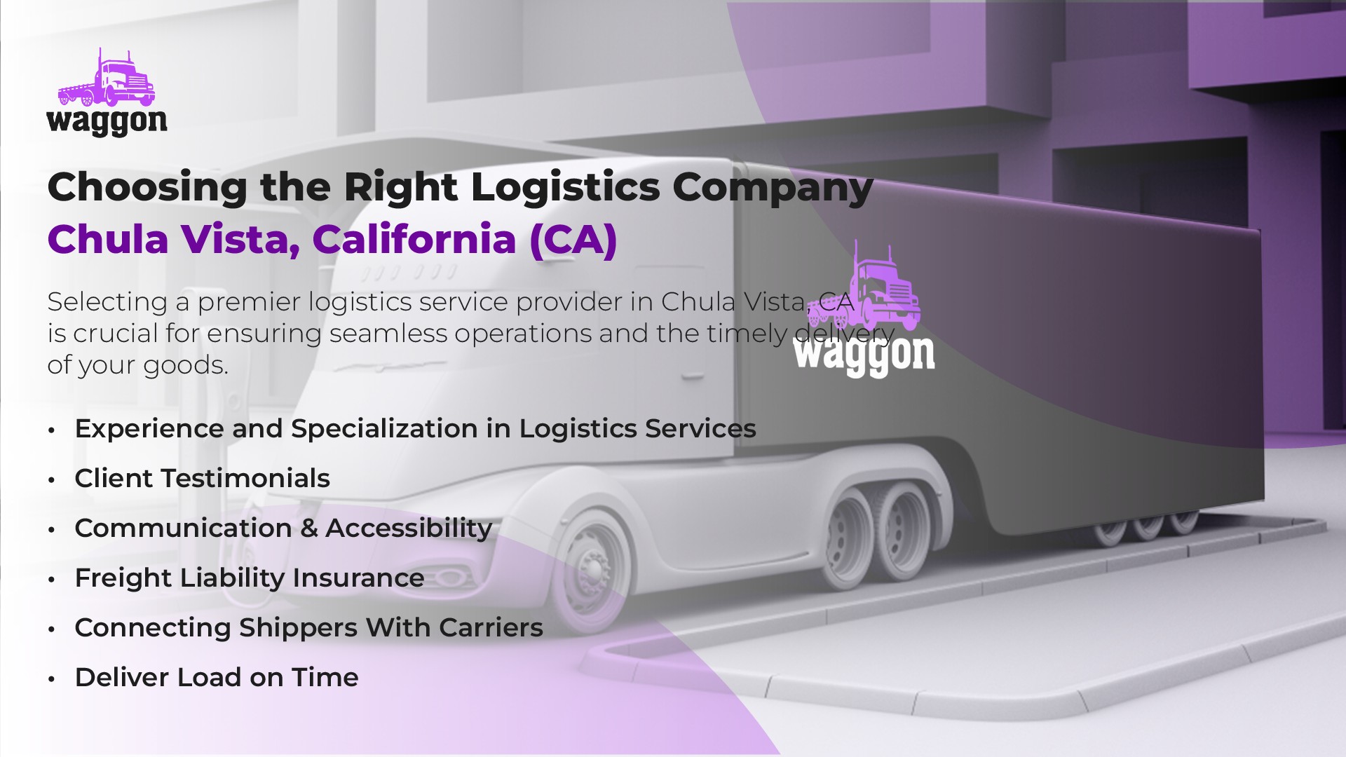 Choosing the Right Logistics Company in Chula Vista, California (CA)