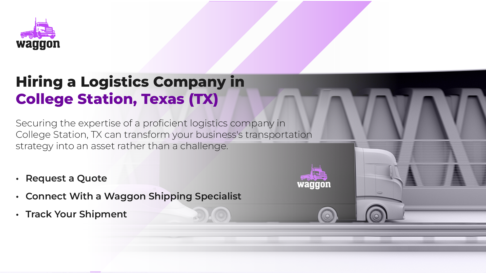 Hiring A Logistics Company in College Station, Texas (TX)