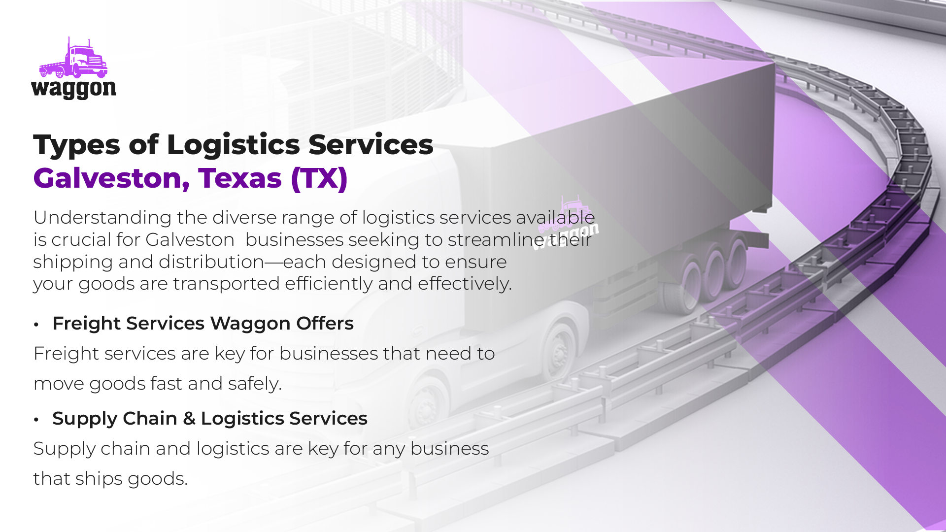 Types of Logistics Services in Galveston, Texas (TX)