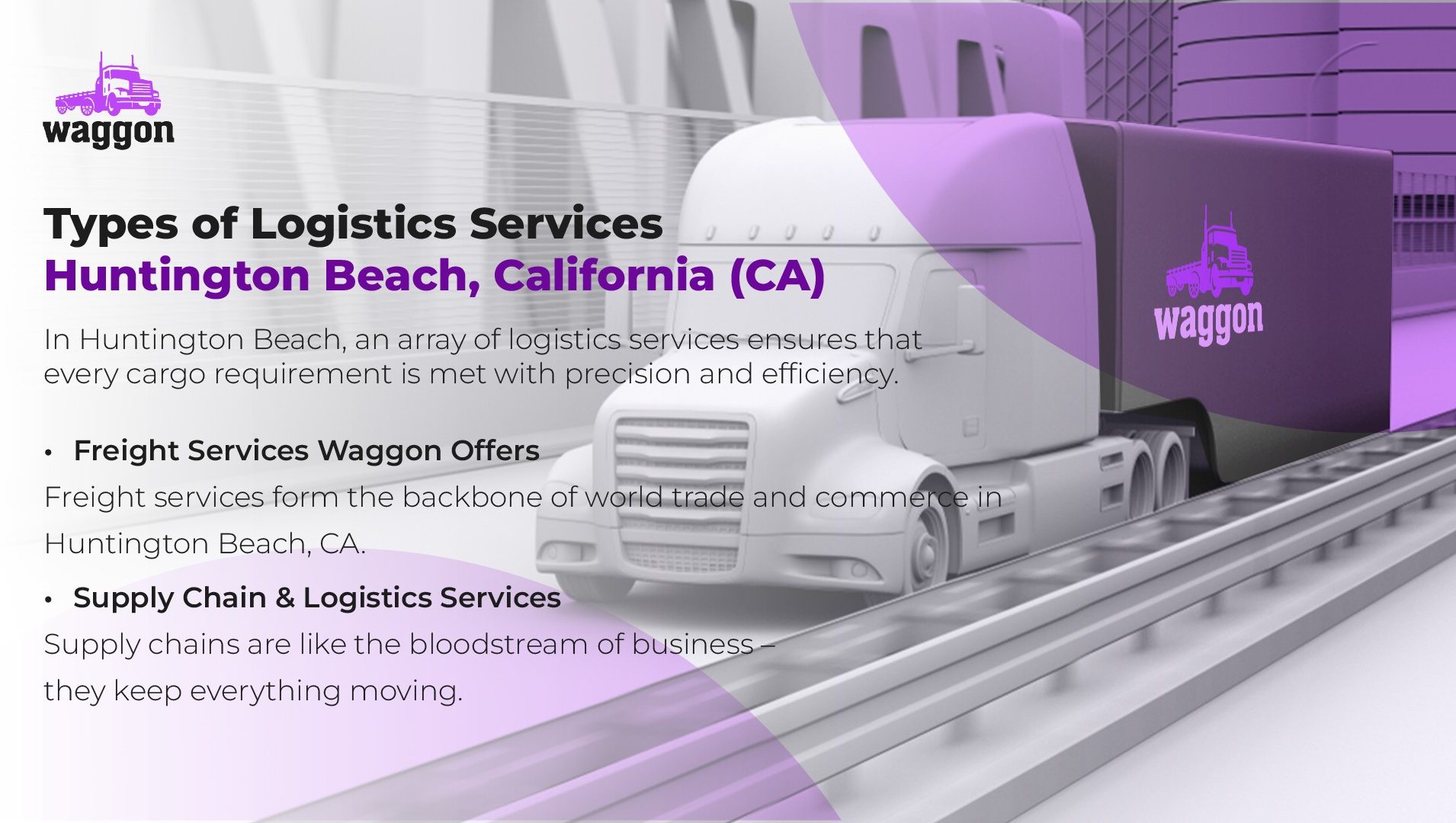 Types of Logistics Services in Huntington Beach, California (CA)