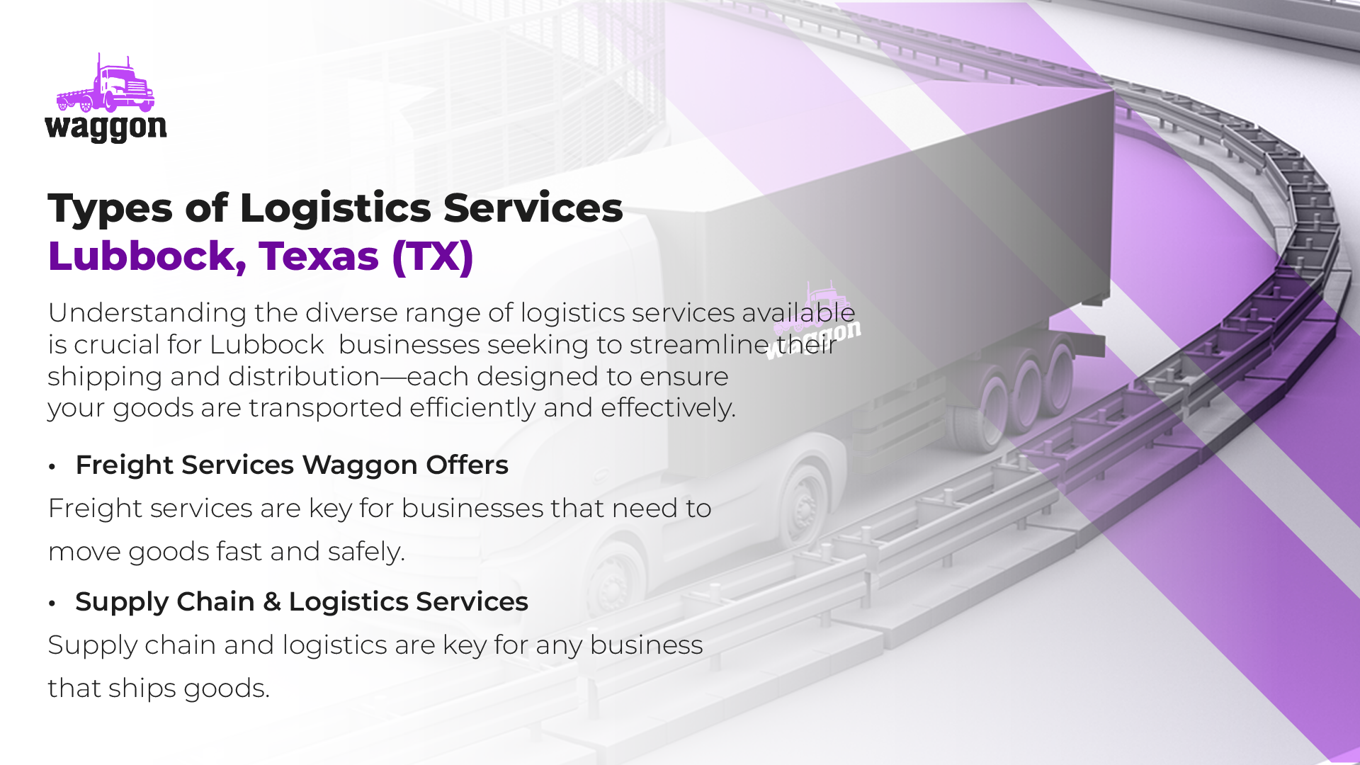 Types of Logistics Services in Lubbock, Texas (TX)