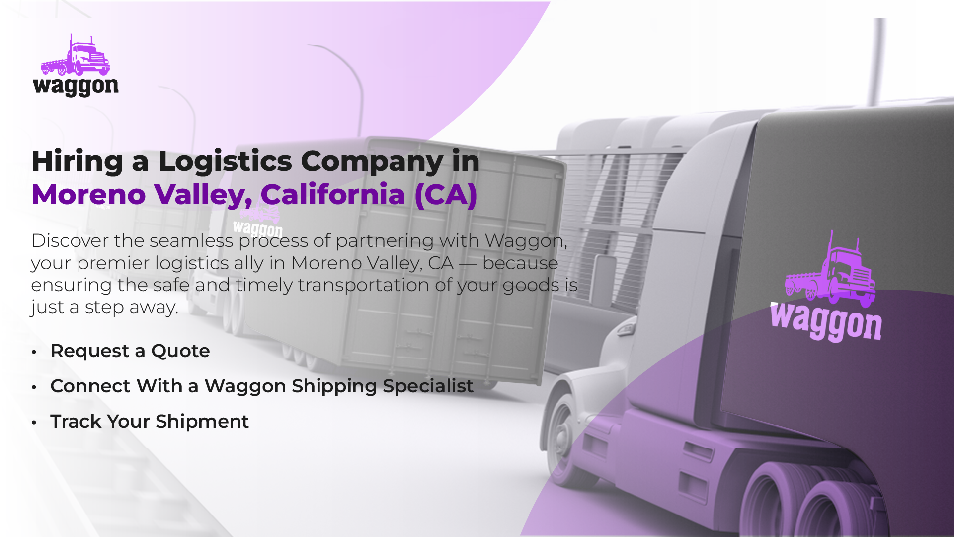 Hiring a Logistics Company in Moreno Valley, California (CA)