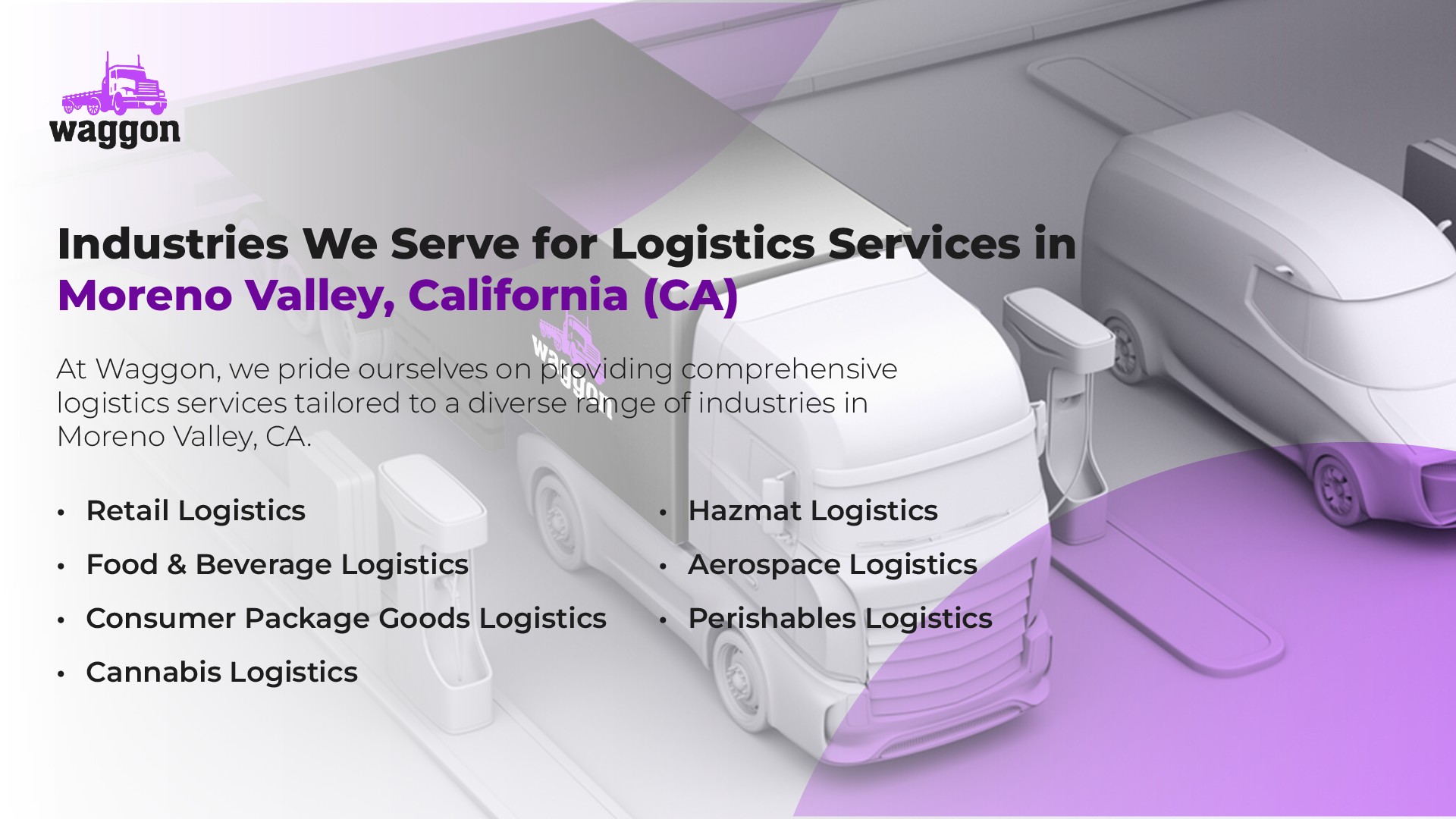 Industries We Serve for Logistics Services in Moreno Valley, California (CA)