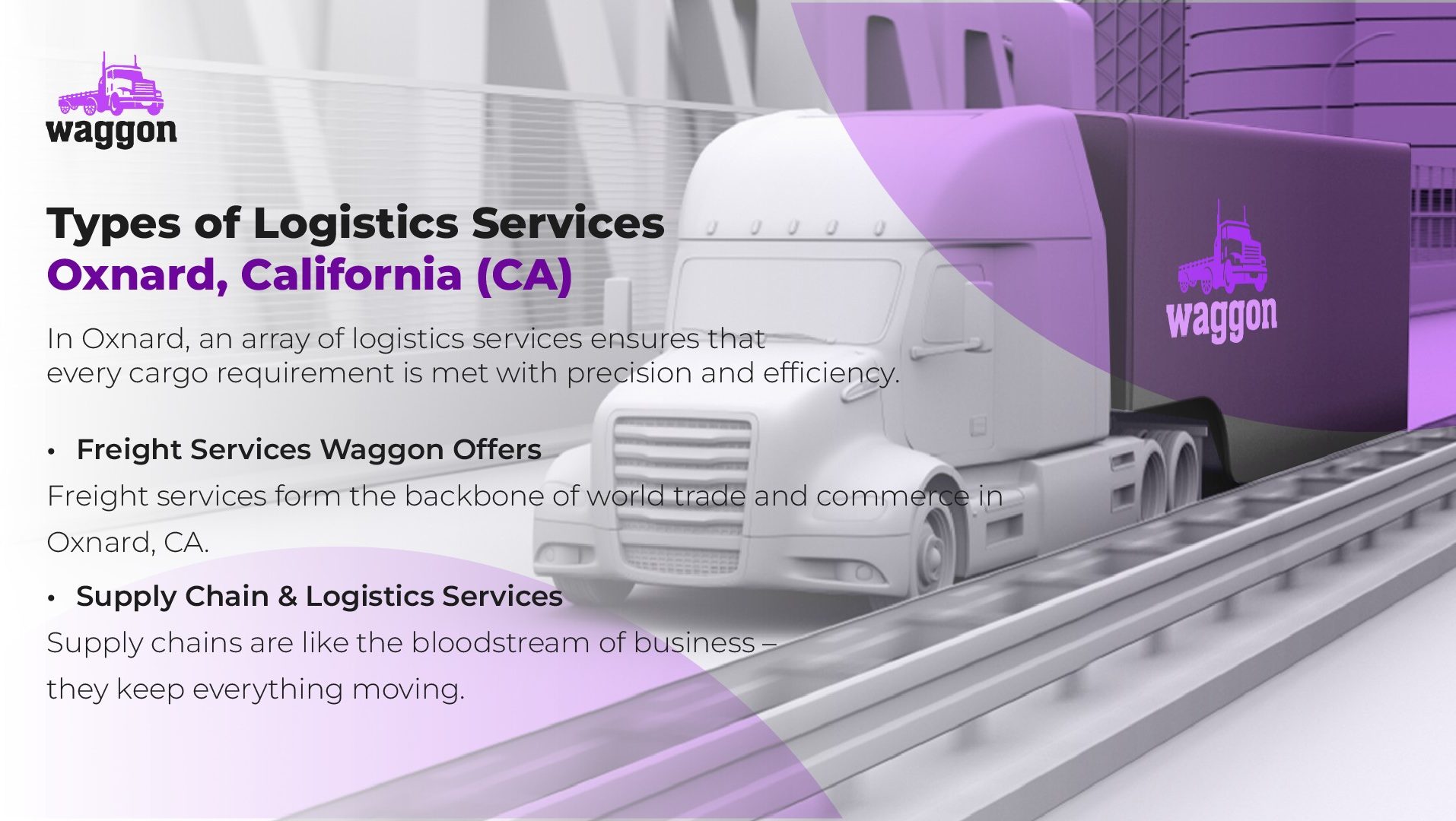 Types of Logistics Services in Oxnard, California (CA)