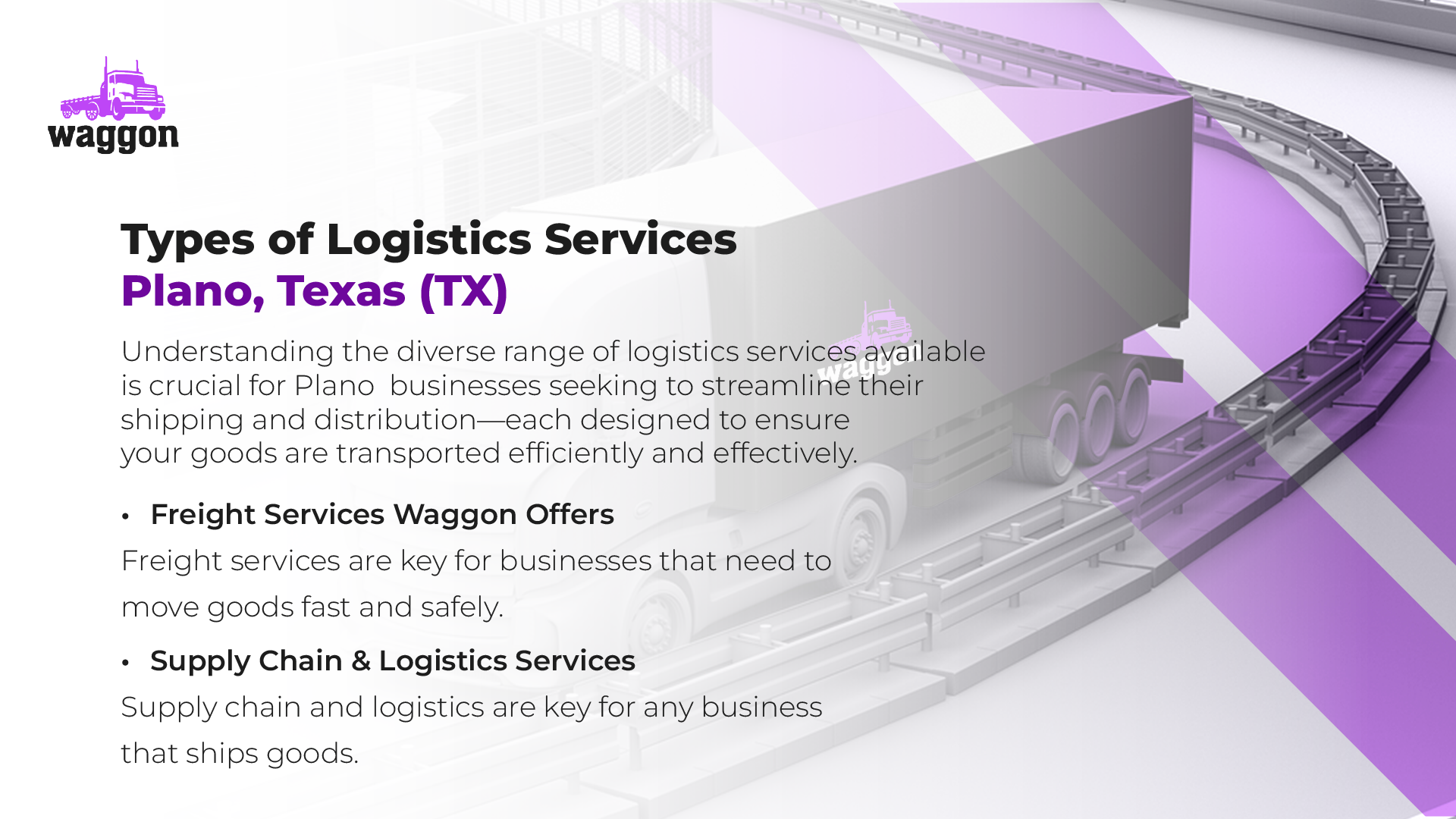 Types of Logistics Services in Plano, Texas (TX)