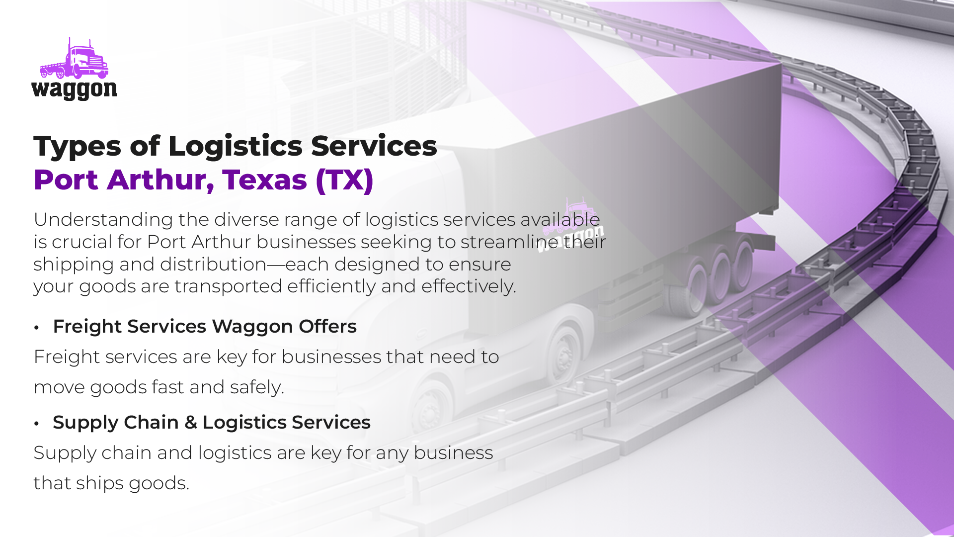 Types of Logistics Services in Port Arthur, Texas (TX)