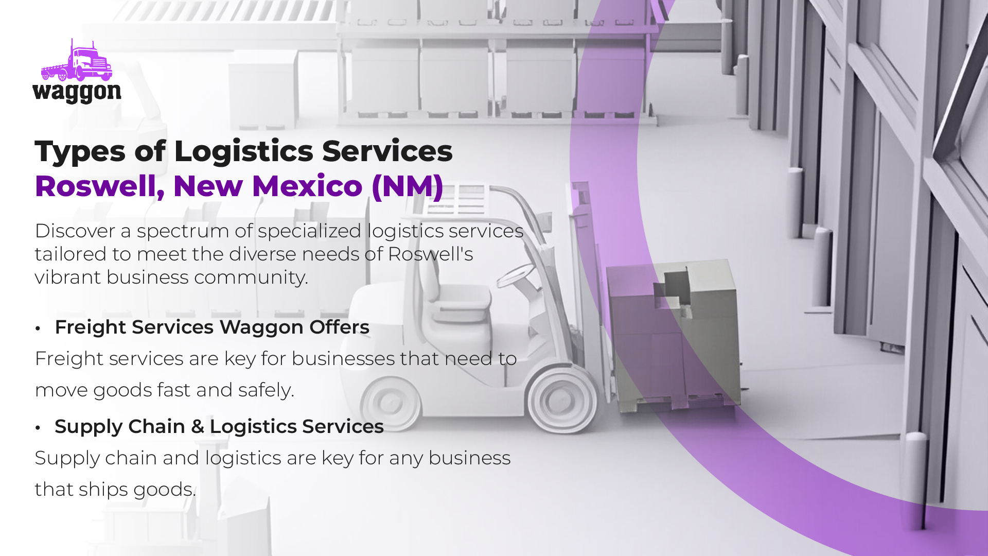 Types of Logistics Services in Roswell, New Mexico (NM)