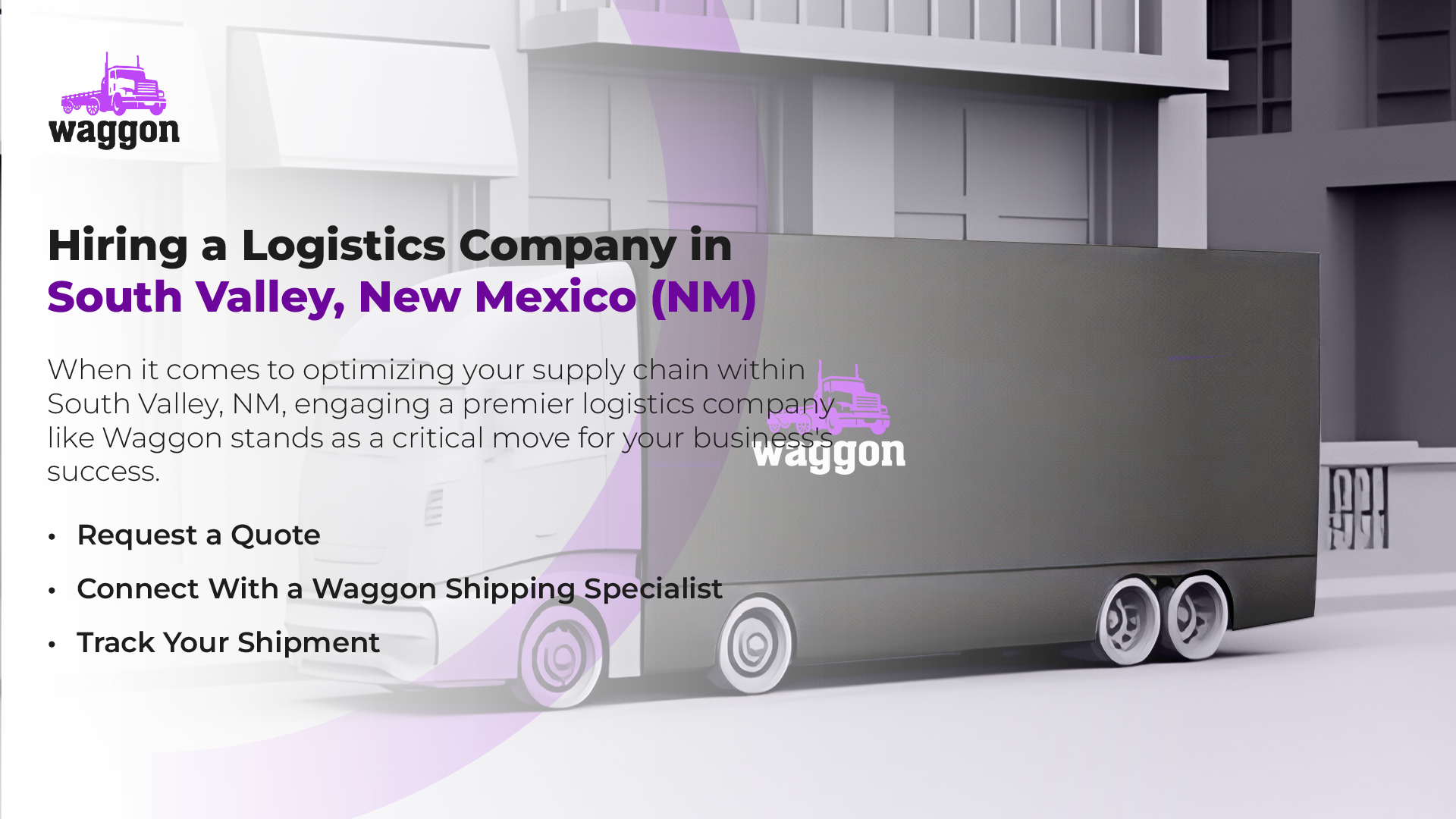 Hiring A Logistics Company in South Valley, New Mexico (NM)