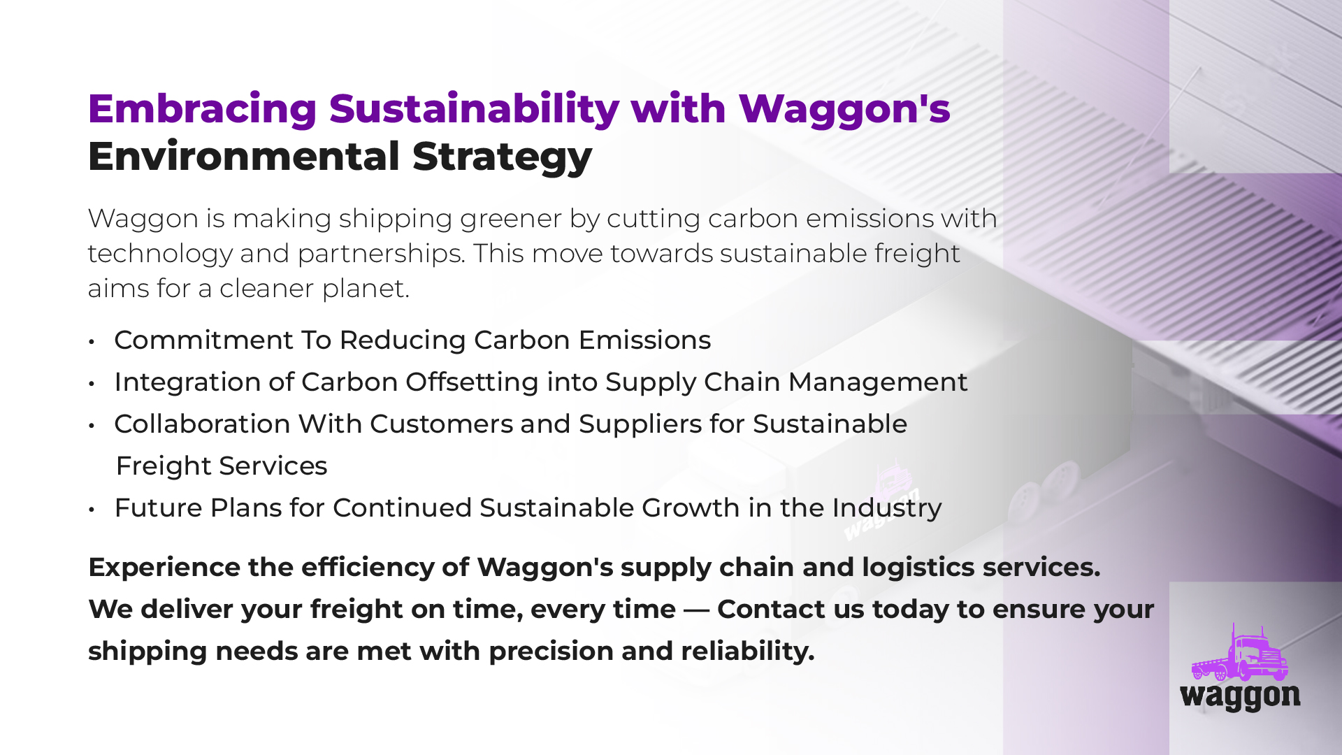 Carbon Offsets - The Waggon Freight Dictionary4