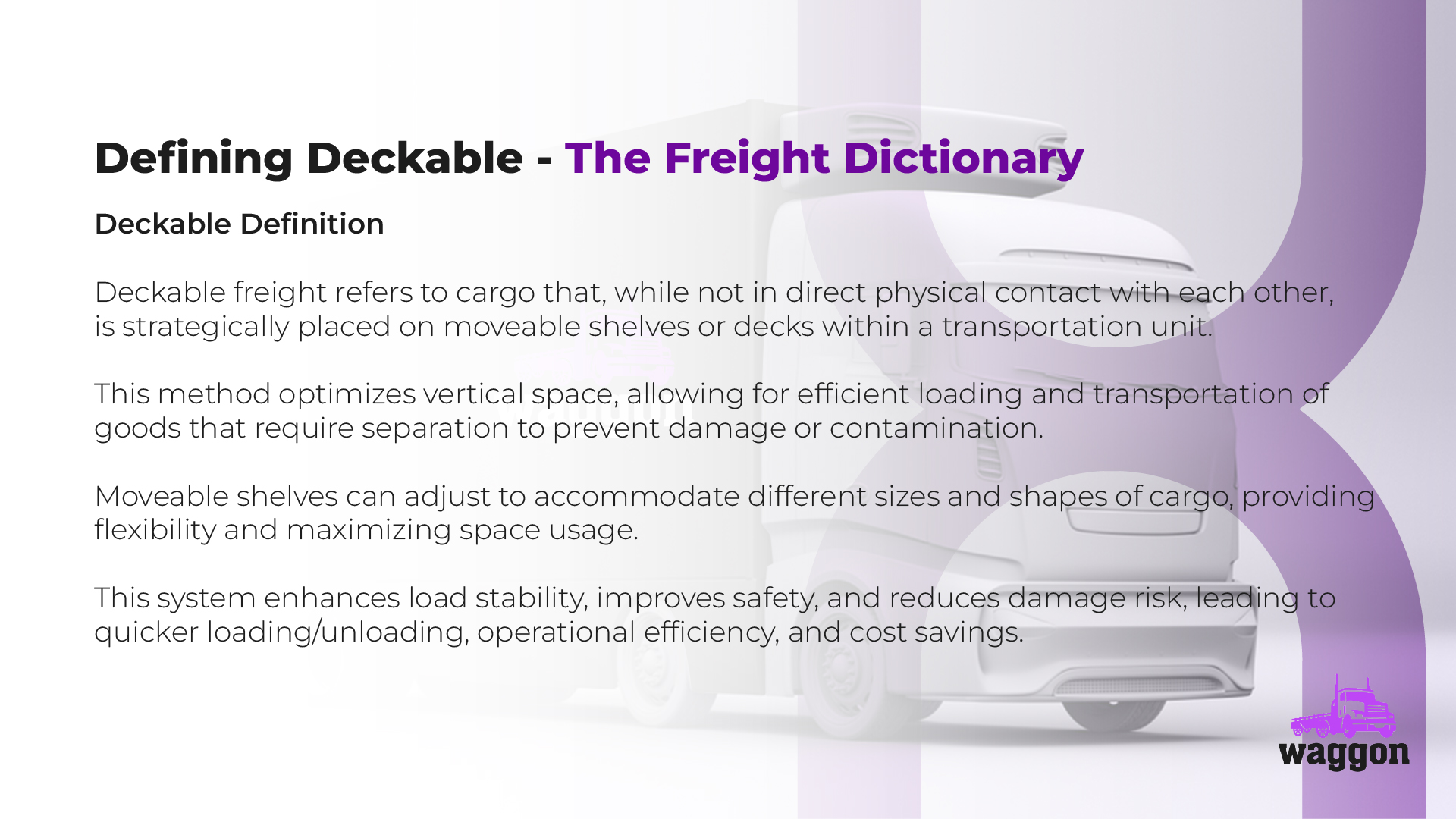 Deckable - The Waggon Freight Dictionary