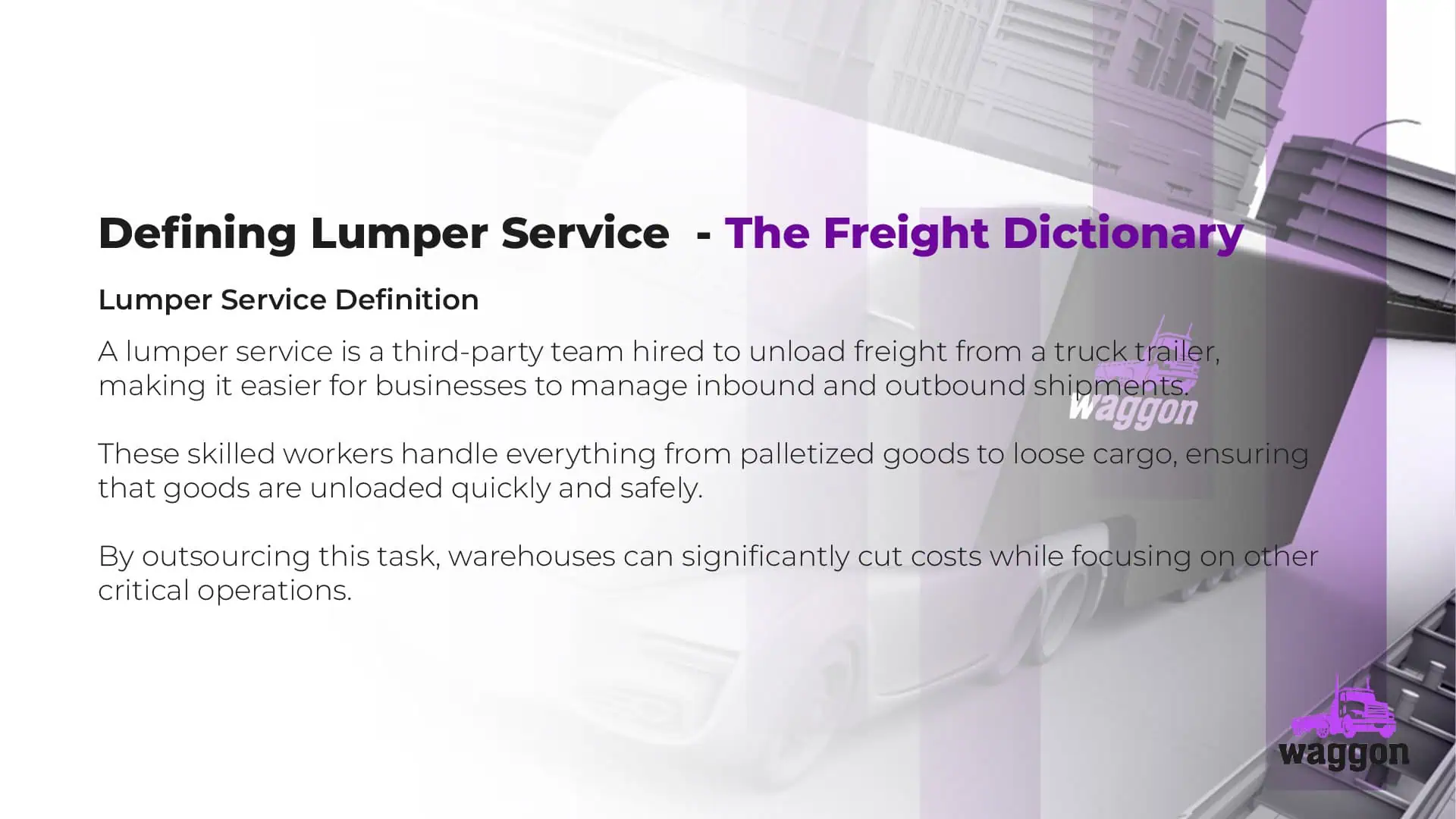 Lumper Service - The Waggon Freight Dictionary2