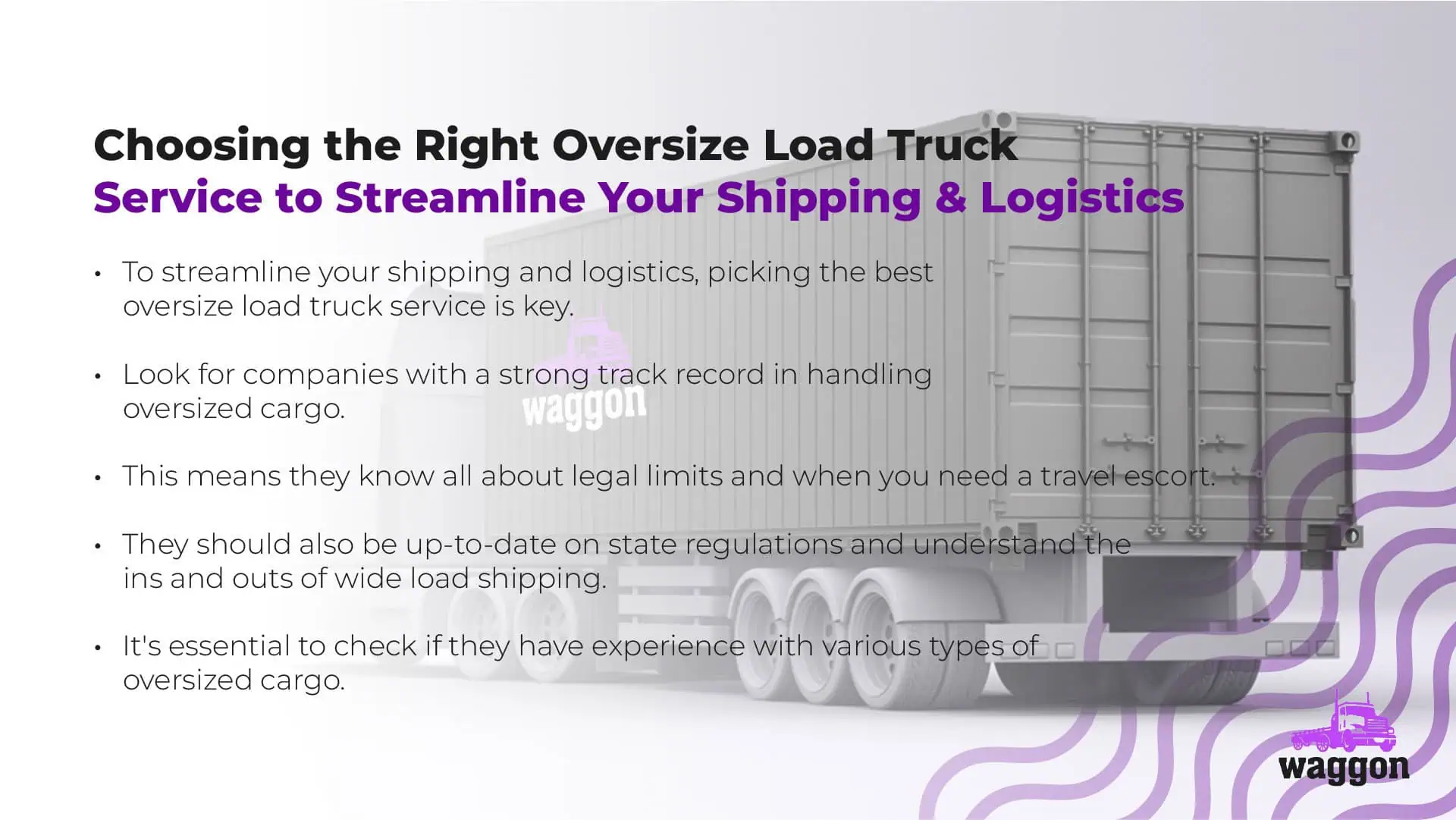 Oversize Load Truck - Controlled - The Waggon Freight Dictionary3