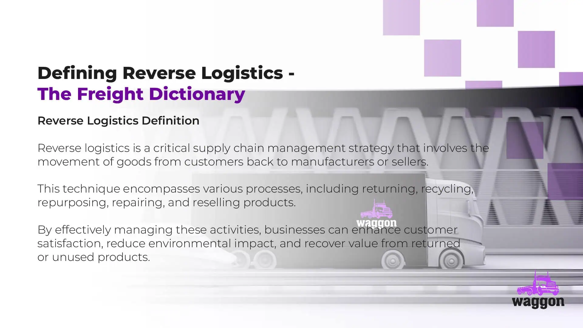 Reverse Logistics - Controlled - The Waggon Freight Dictionary2