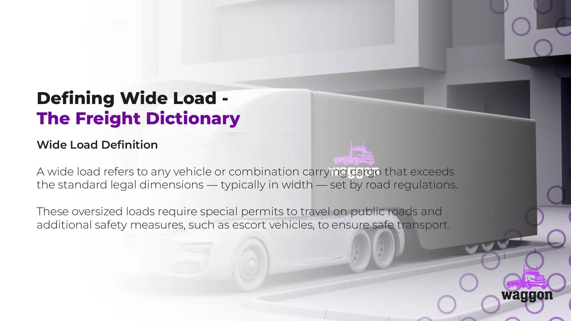 Wide Load - Controlled - The Waggon Freight Dictionary2