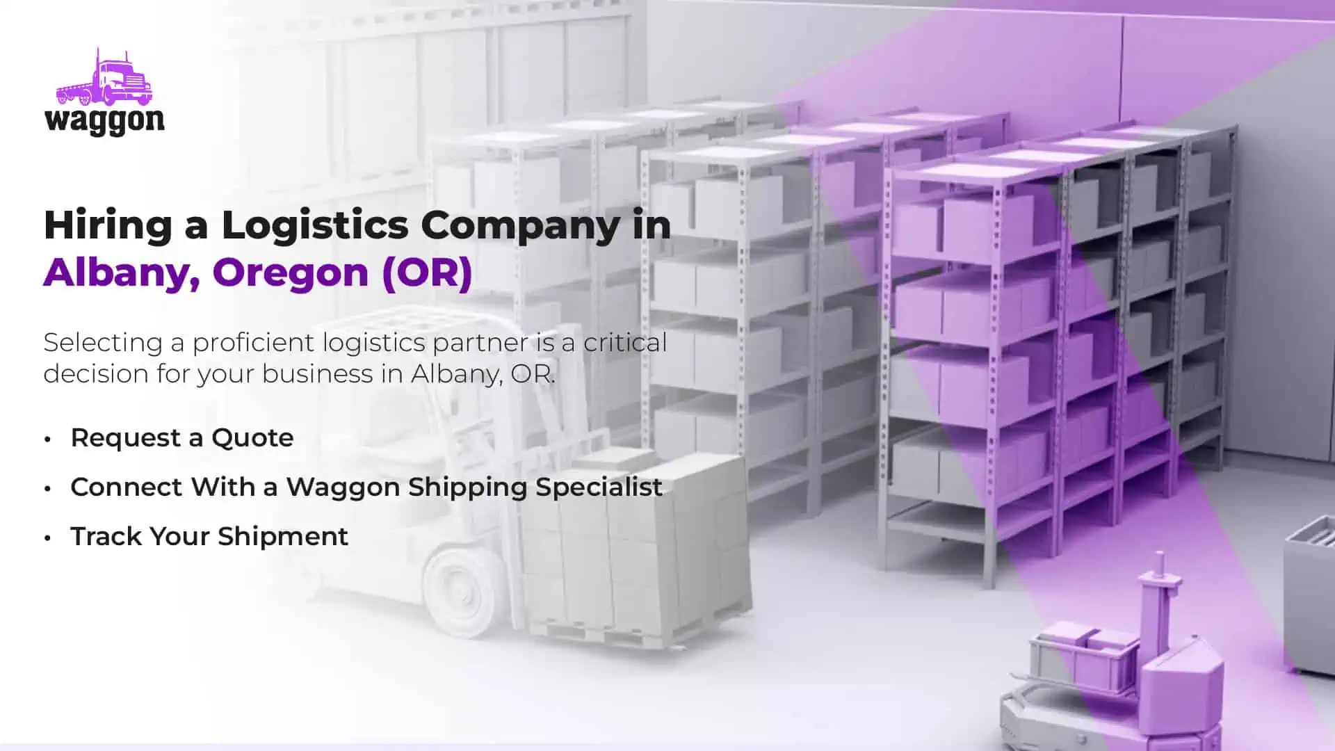 Hiring a Logistics Company in Albany, Oregon (OR)