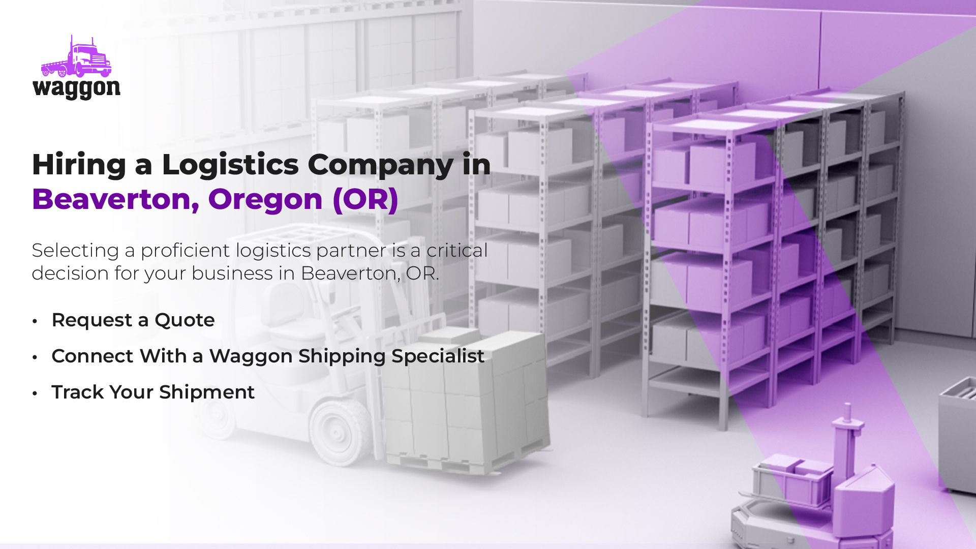 Hiring a Logistics Company in Beaverton, Oregon (OR)