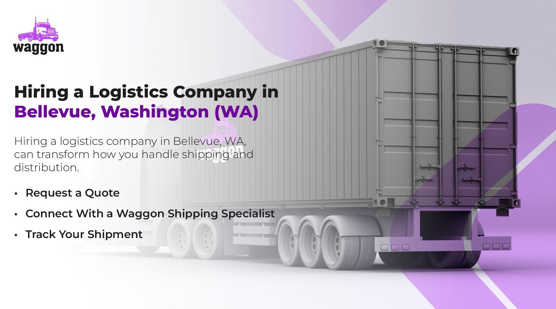 Hiring a Logistics Company in Bellevue, Washington (WA)