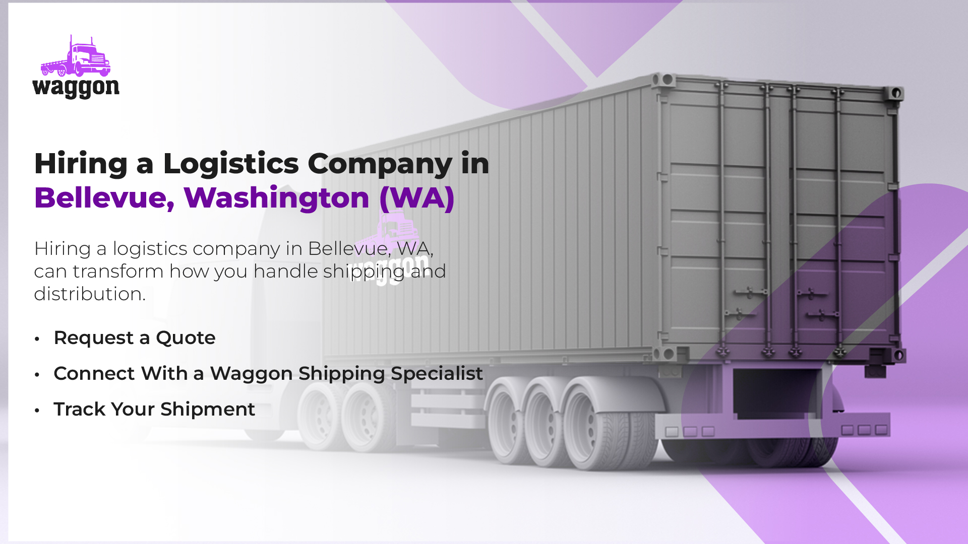 Hiring a Logistics Company in Bellevue, Washington (WA)