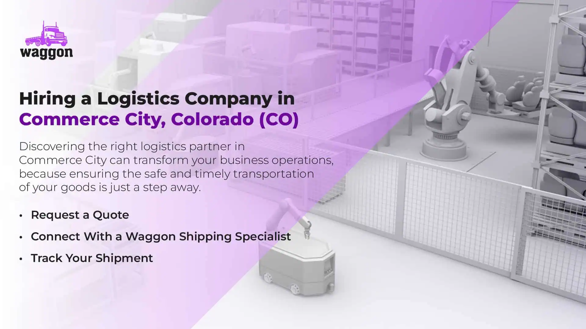 Hiring a Logistics Company in Commerce City, Colorado (CO)