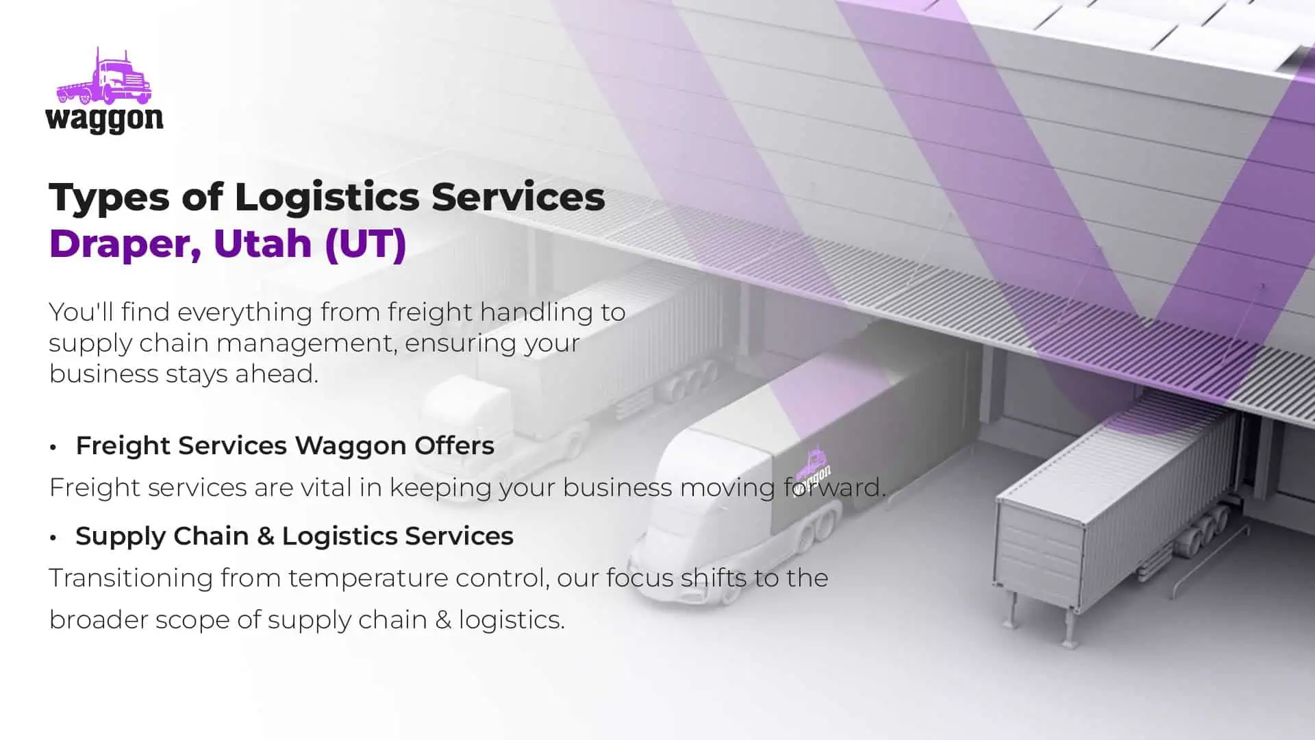 Types of Logistics Services in Draper, Utah (UT)