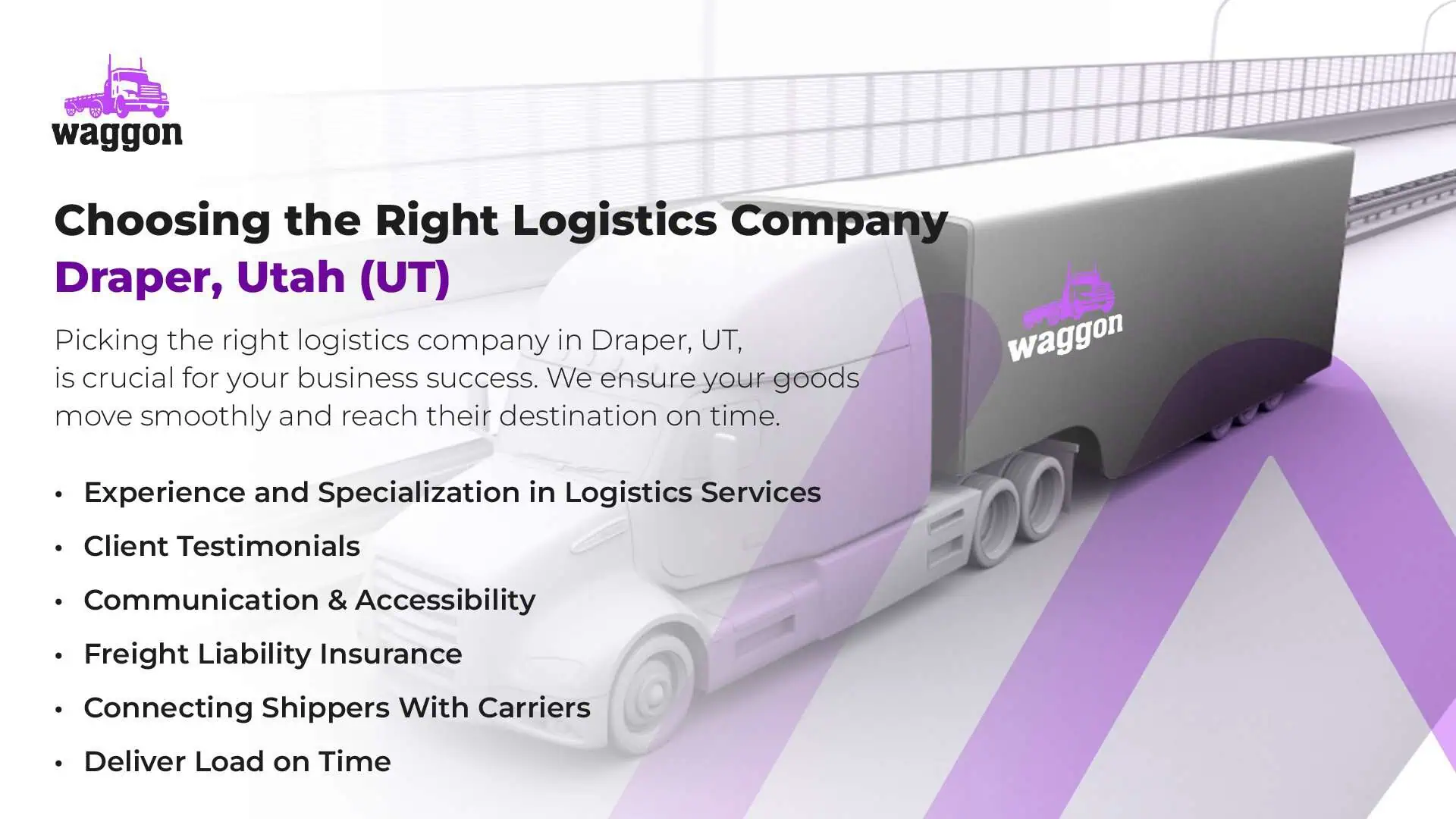 Choosing The Right Logistics Company in Draper, Utah (UT)