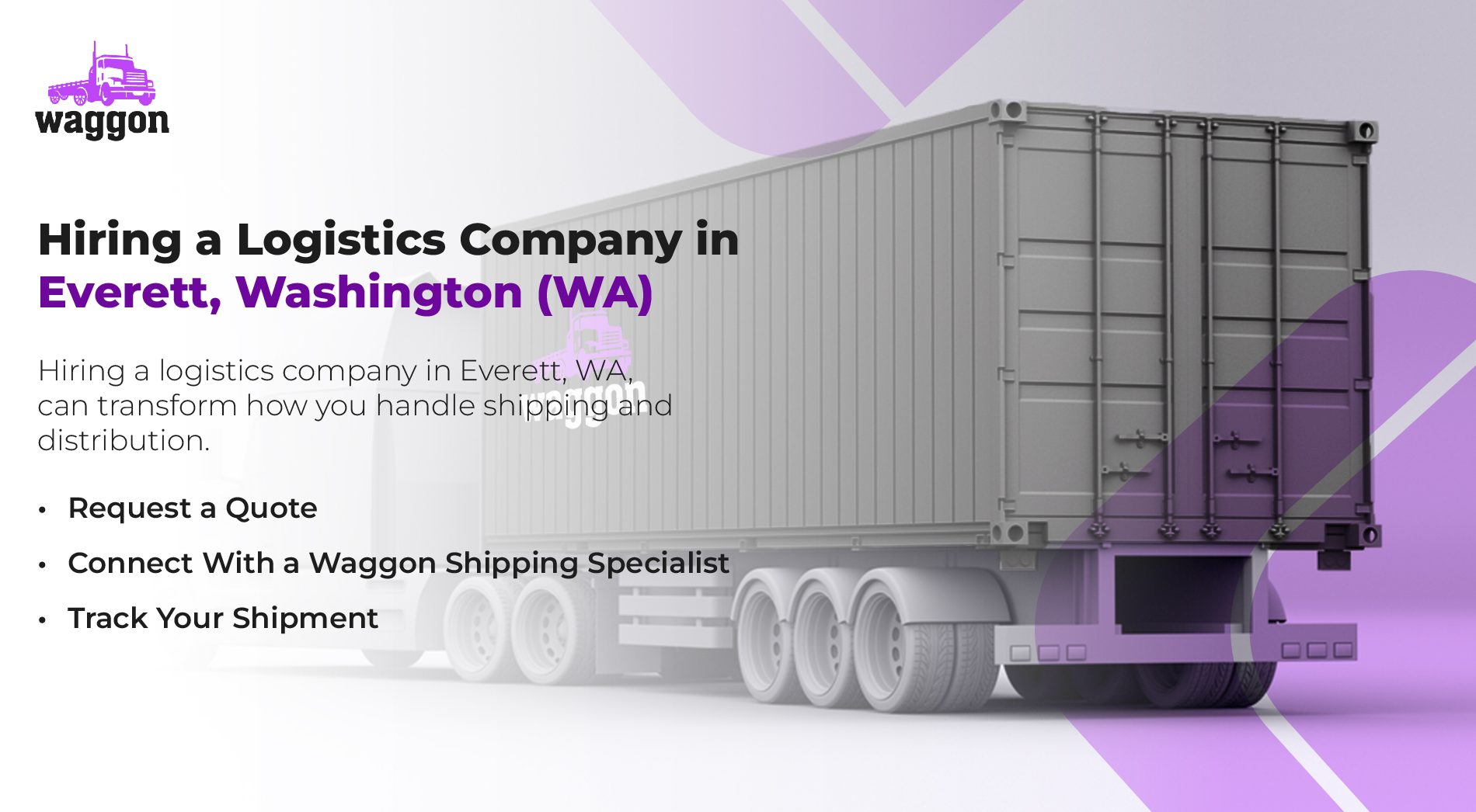 Hiring a Logistics Company in Everett, Washington (WA)