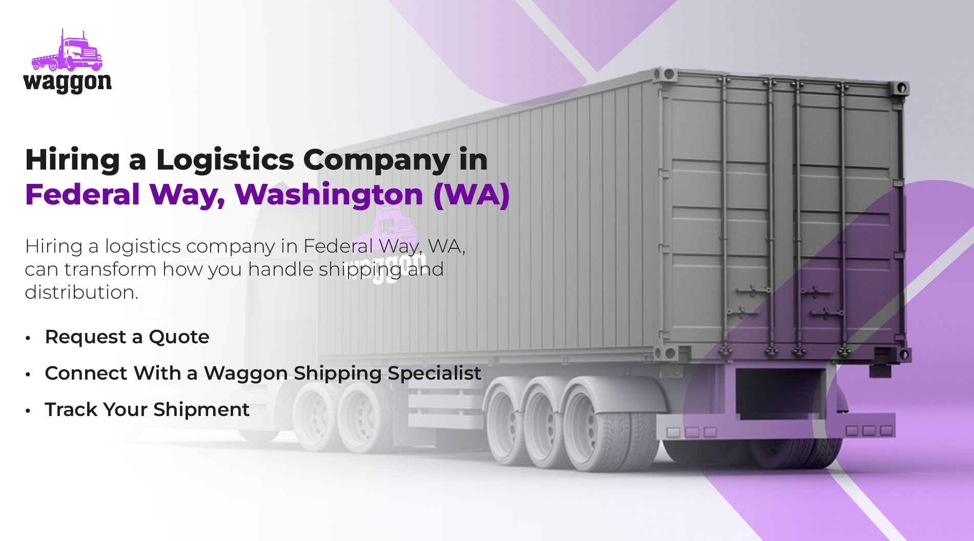 Hiring a Logistics Company in Federal Way, Washington (WA)