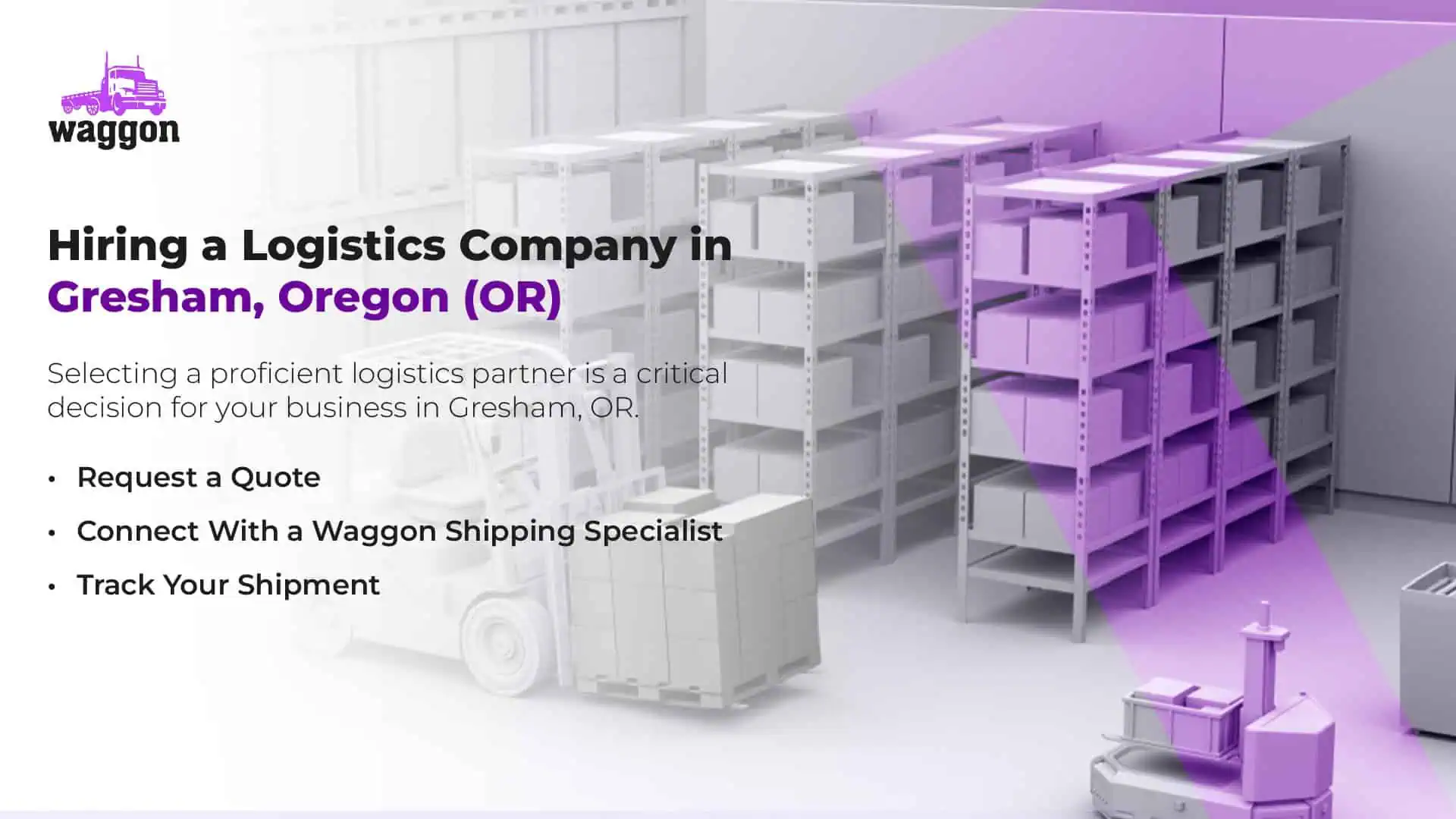 Hiring a Logistics Company in Gresham, Oregon (OR)