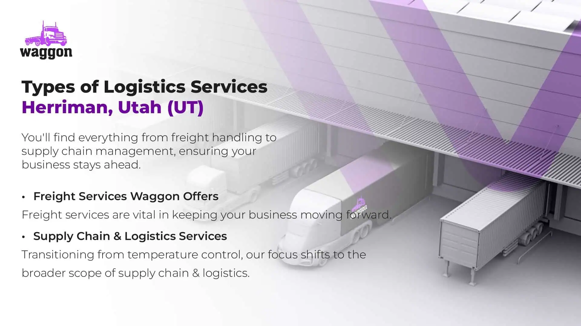 Types of Logistics Services in Herriman, Utah (UT)