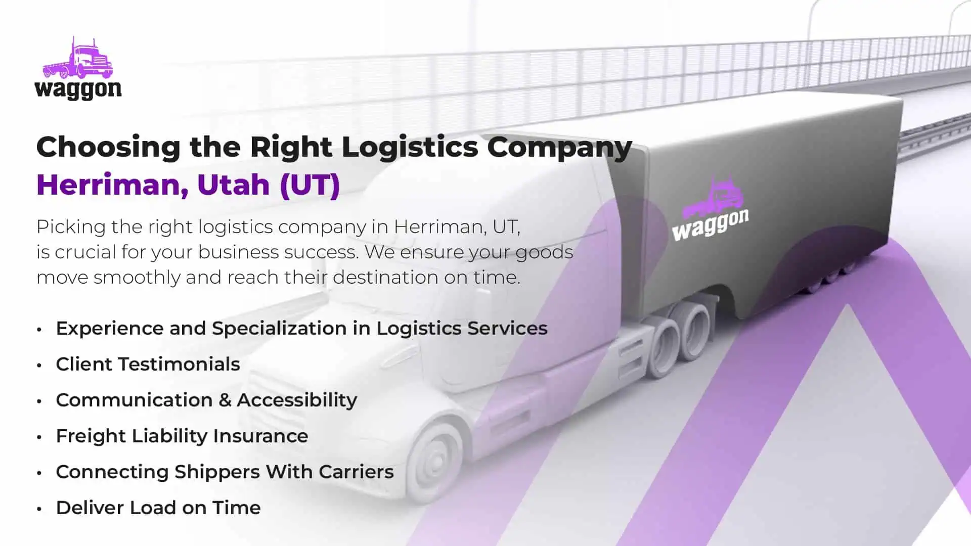 Choosing The Right Logistics Company in Herriman, Utah (UT)