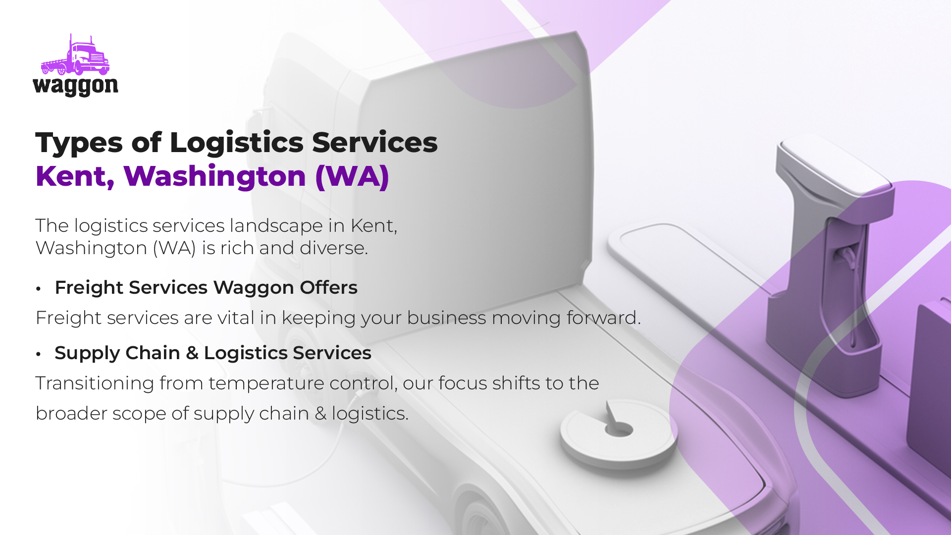 Types of Logistics Services in Kent, Washington (WA)