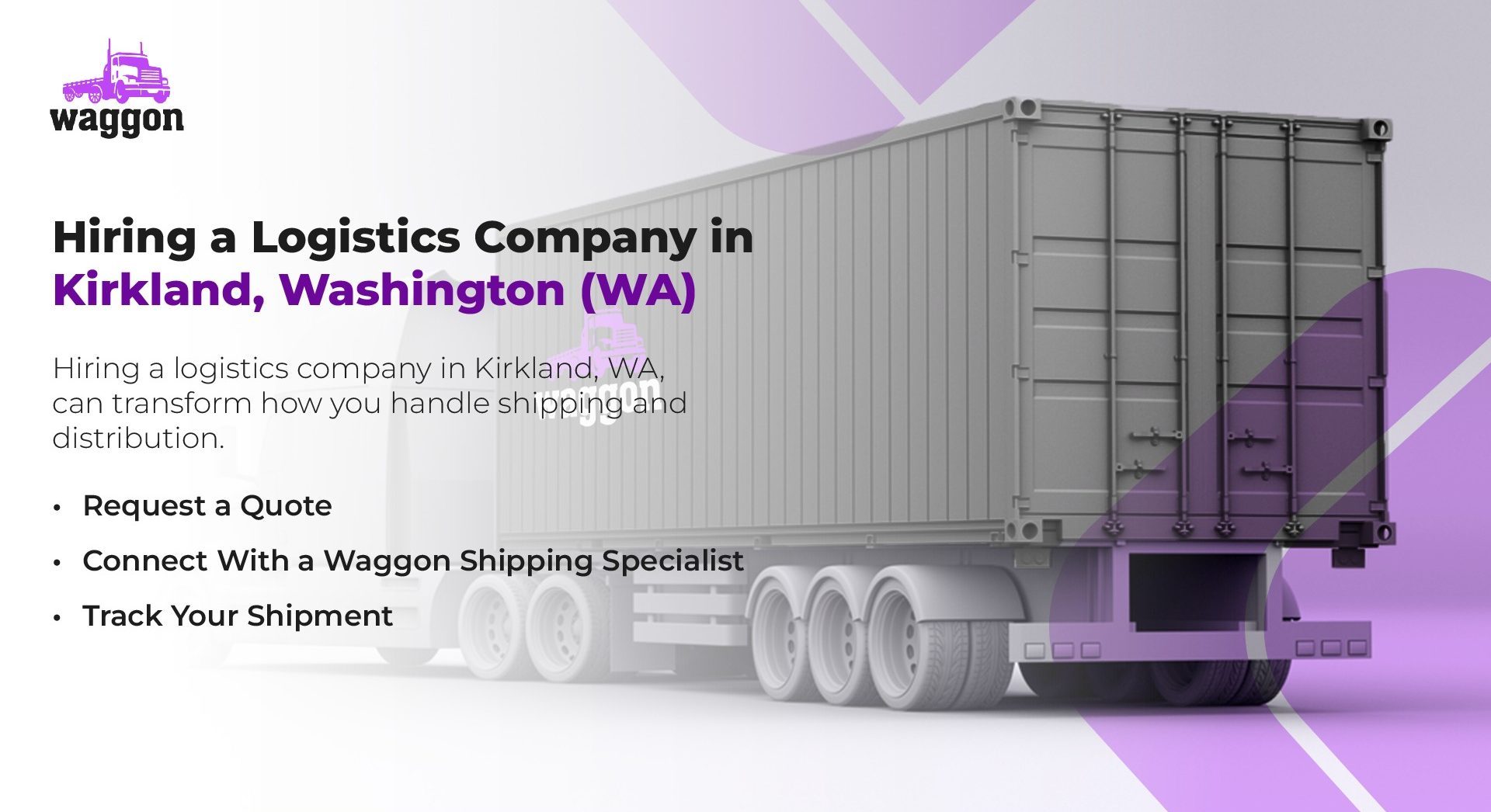 Hiring a Logistics Company in Kirkland, Washington (WA)