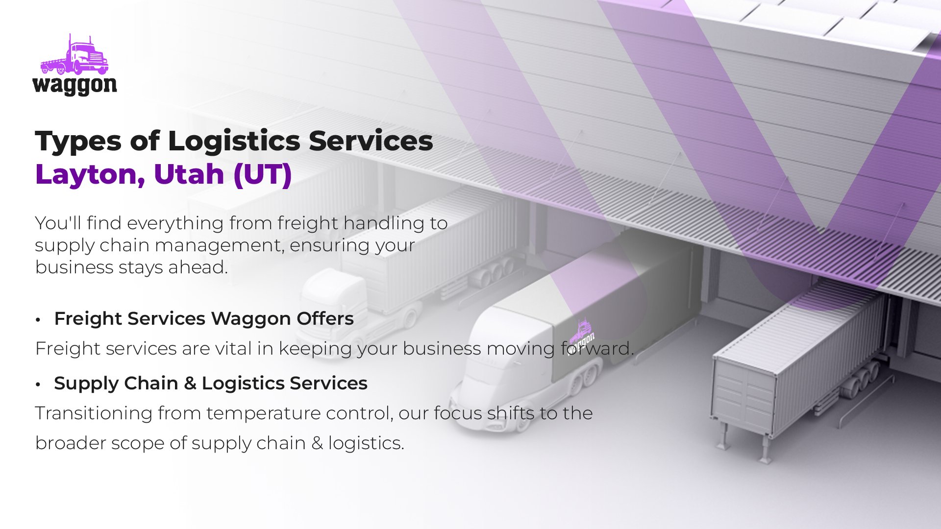 Types of Logistics Services in Layton, Utah (UT)