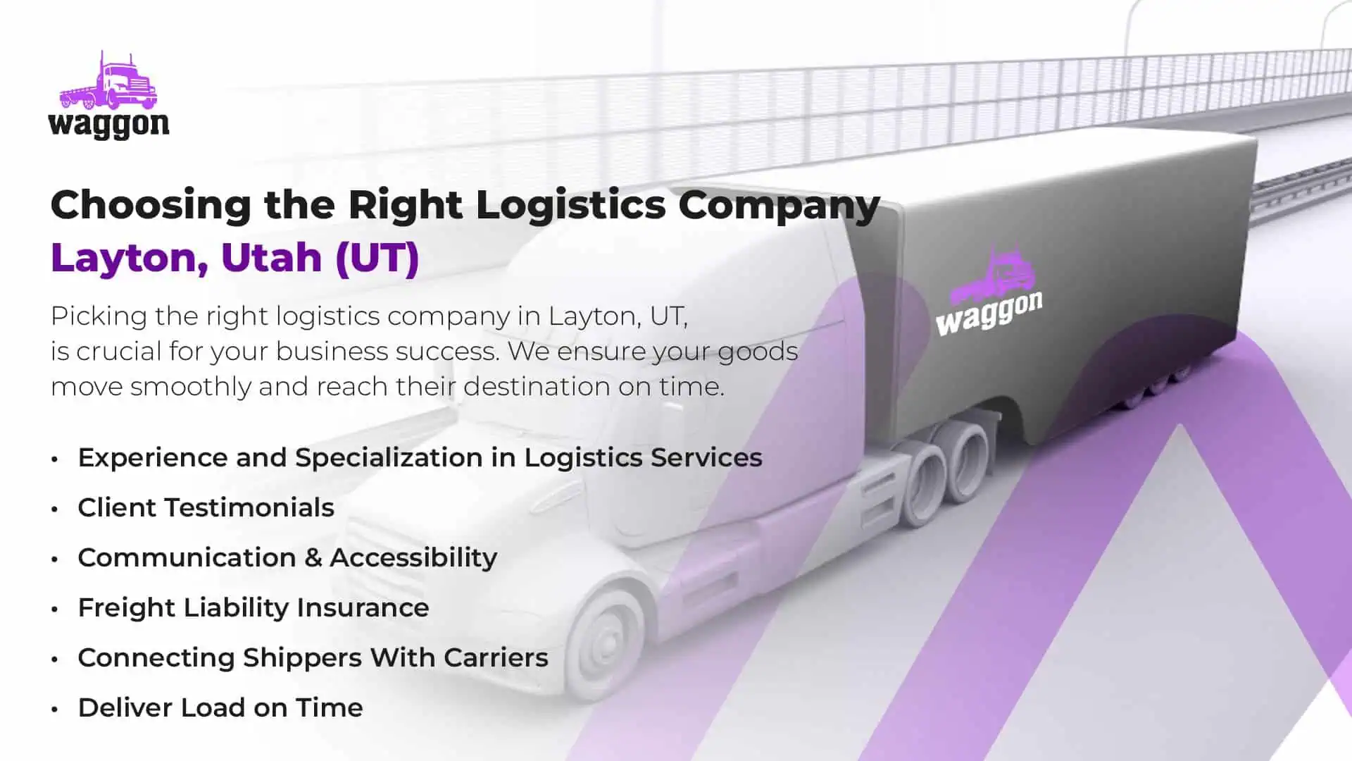 Choosing The Right Logistics Company in Layton, Utah (UT)