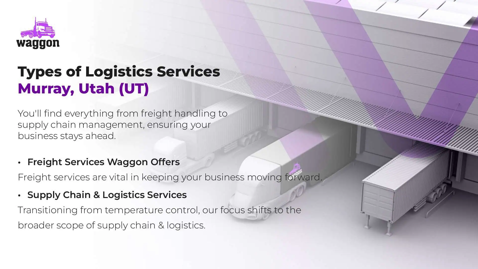 Types of Logistics Services in Murray, Utah (UT)