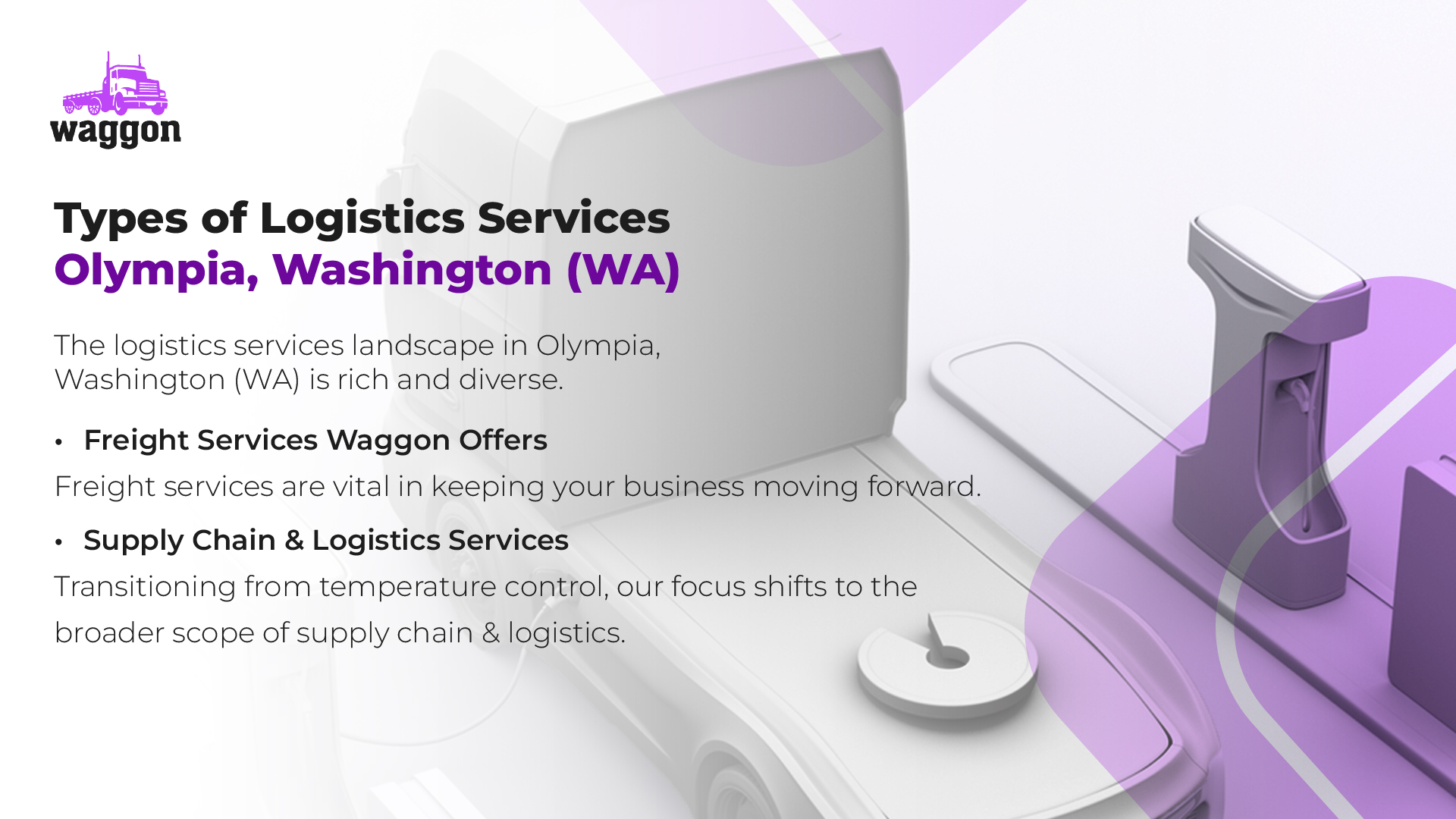 Types of Logistics Services in Olympia, Washington (WA)