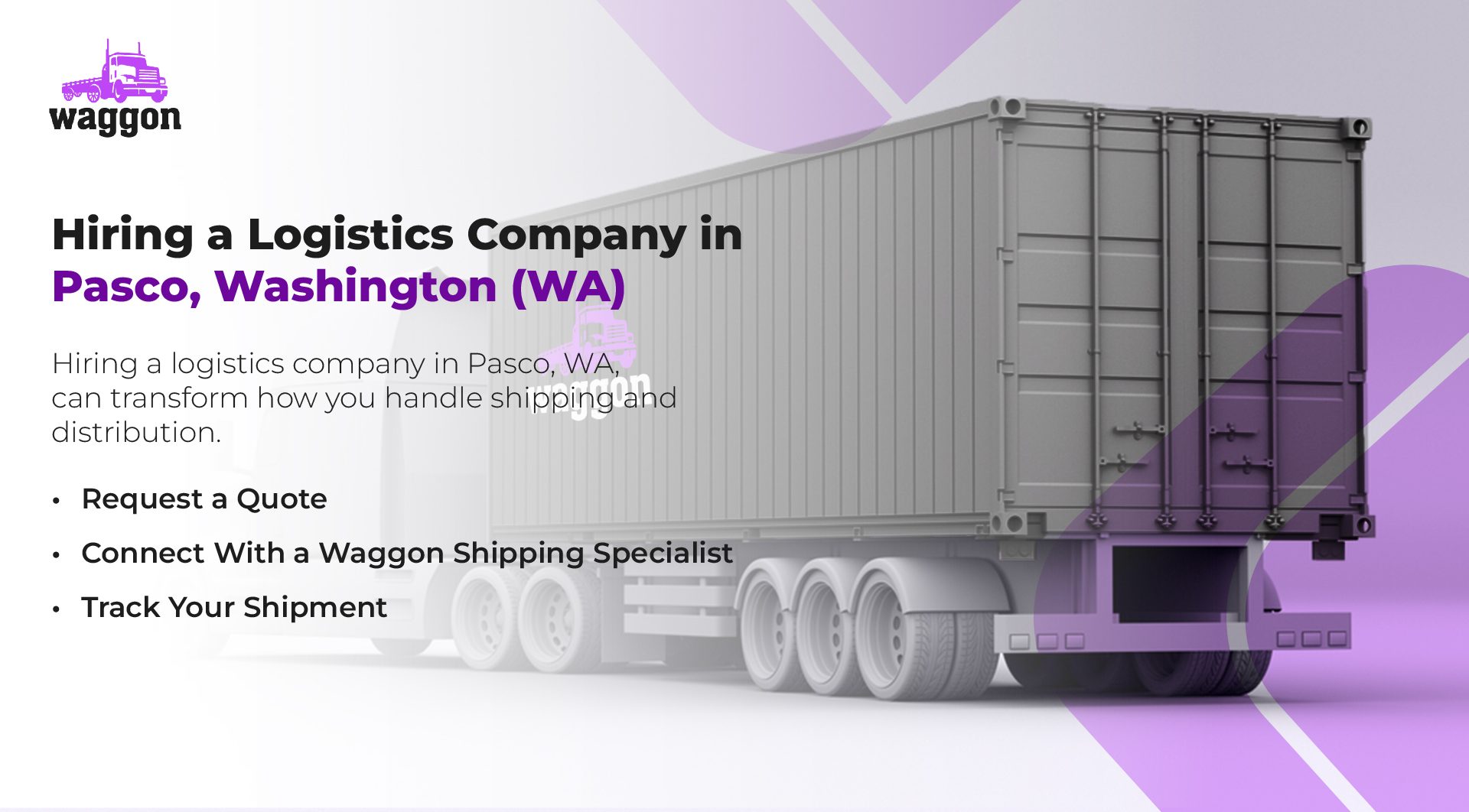 Hiring a Logistics Company in Pasco, Washington (WA)