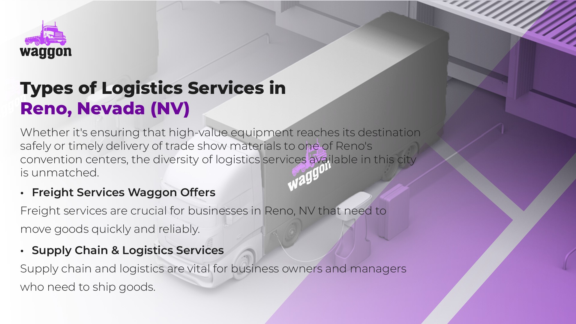 Types of Logistics Services in Reno, Nevada (NV)