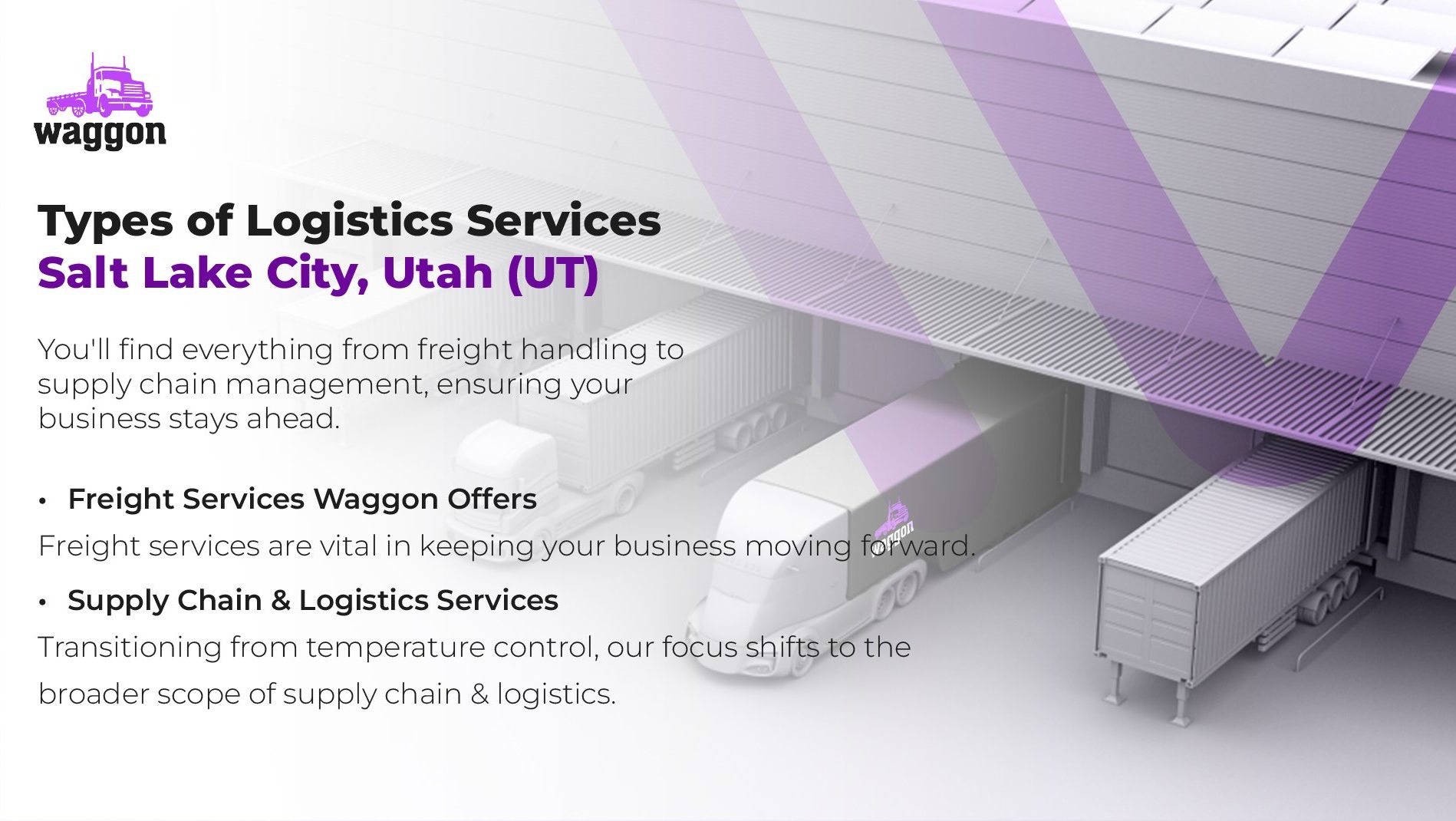 Types of Logistics Services in Salt Lake City, Utah (UT)