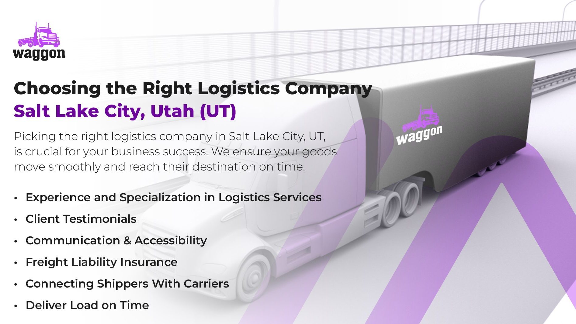 Choosing The Right Logistics Company in Salt Lake City, Utah (UT)