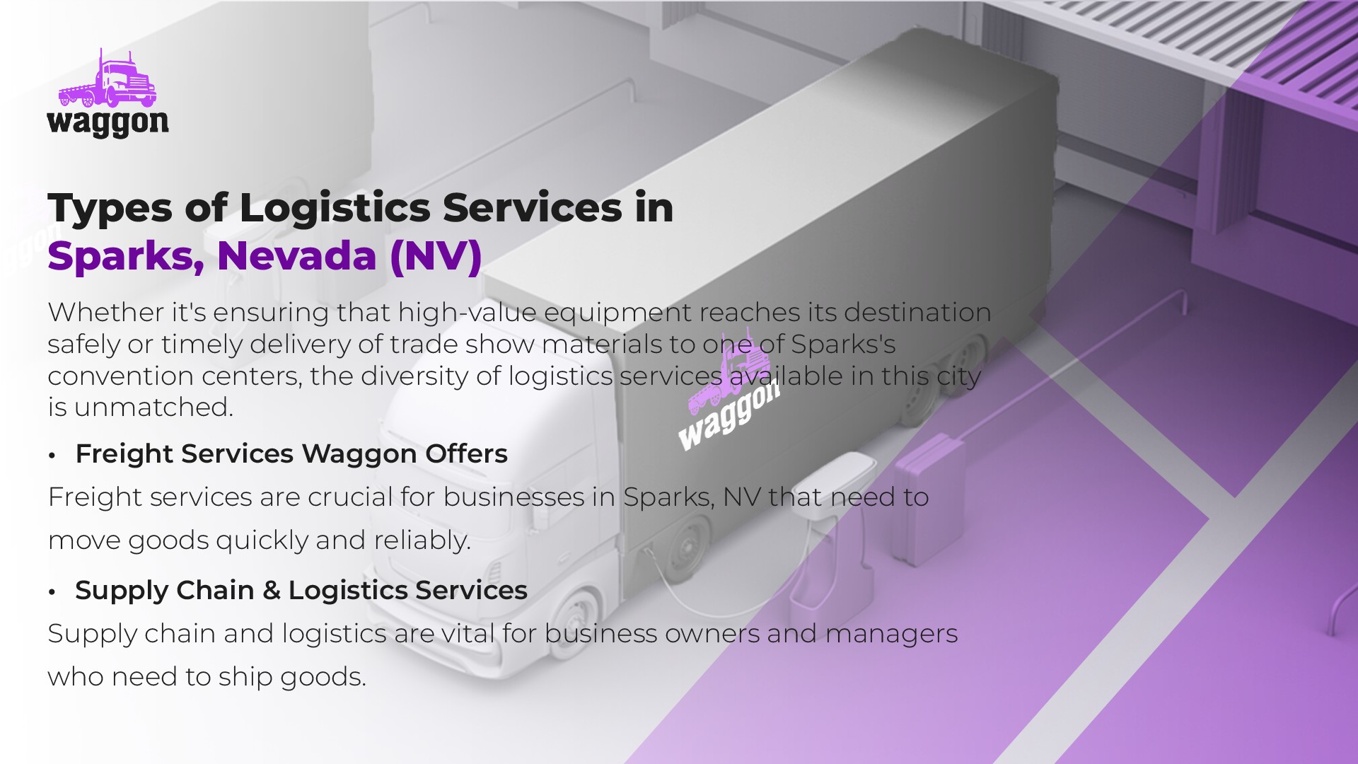 Types of Logistics Services in Sparks, Nevada (NV)