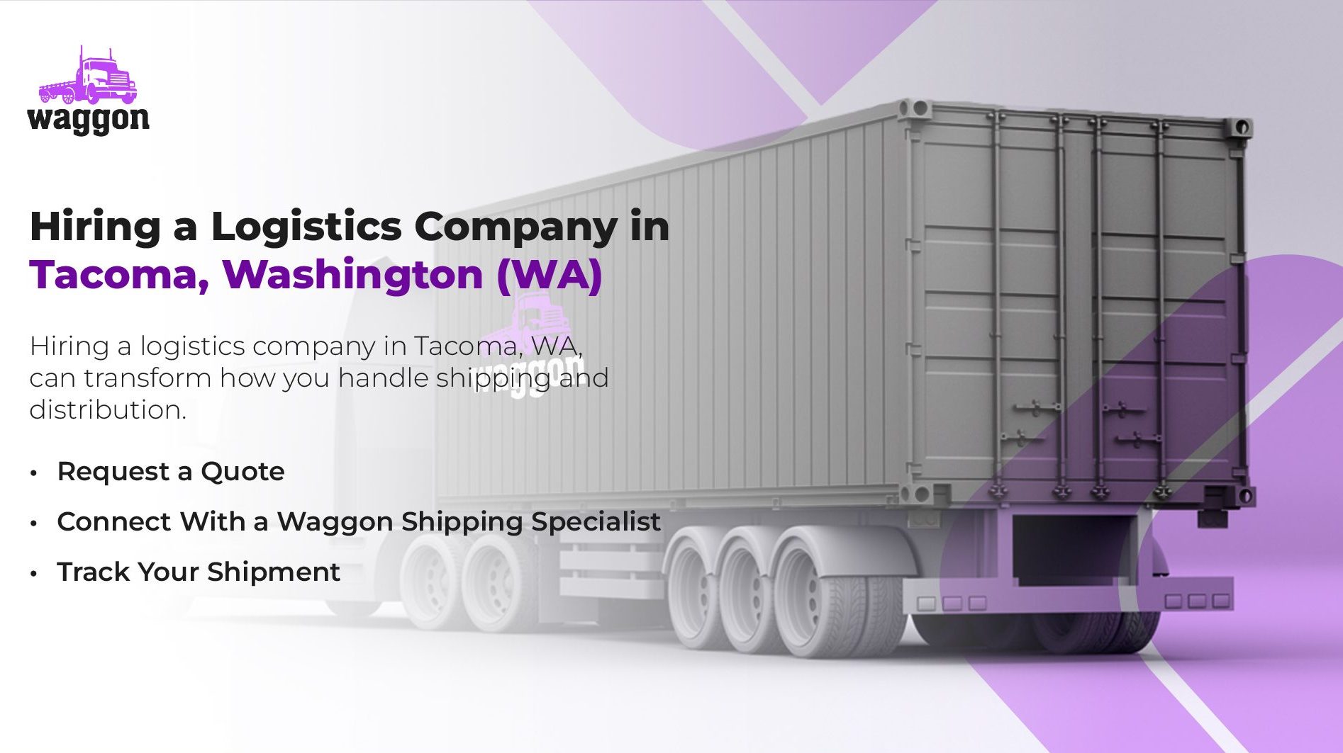 Hiring a Logistics Company in Tacoma, Washington (WA)