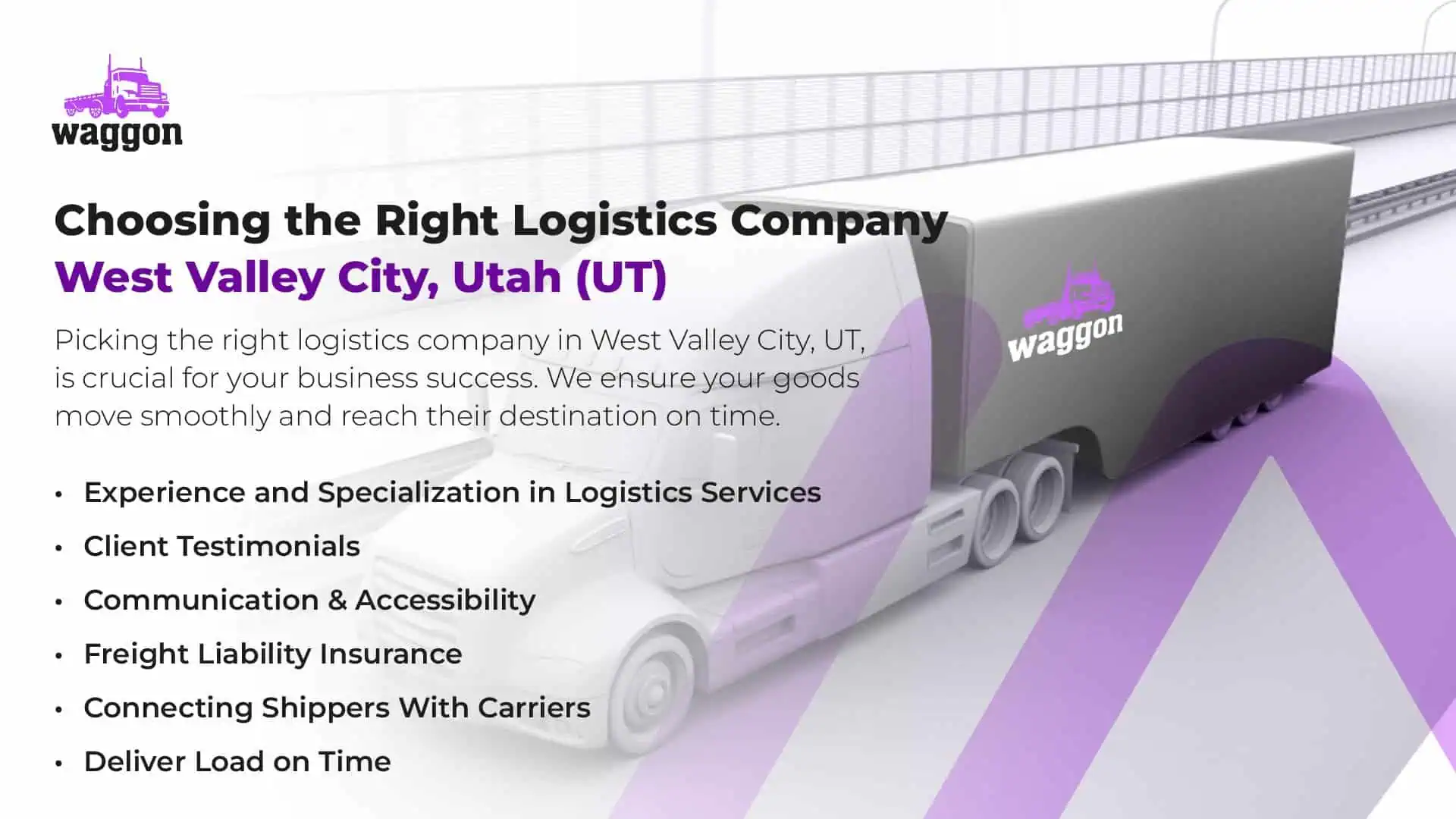 Choosing The Right Logistics Company in West Valley City, Utah (UT)